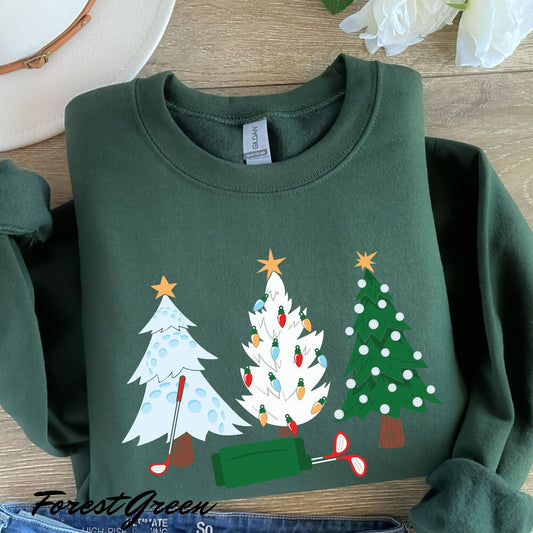 Golf Holiday Sweatshirt - Christmas Gift for Lovers - Unisex Sweater