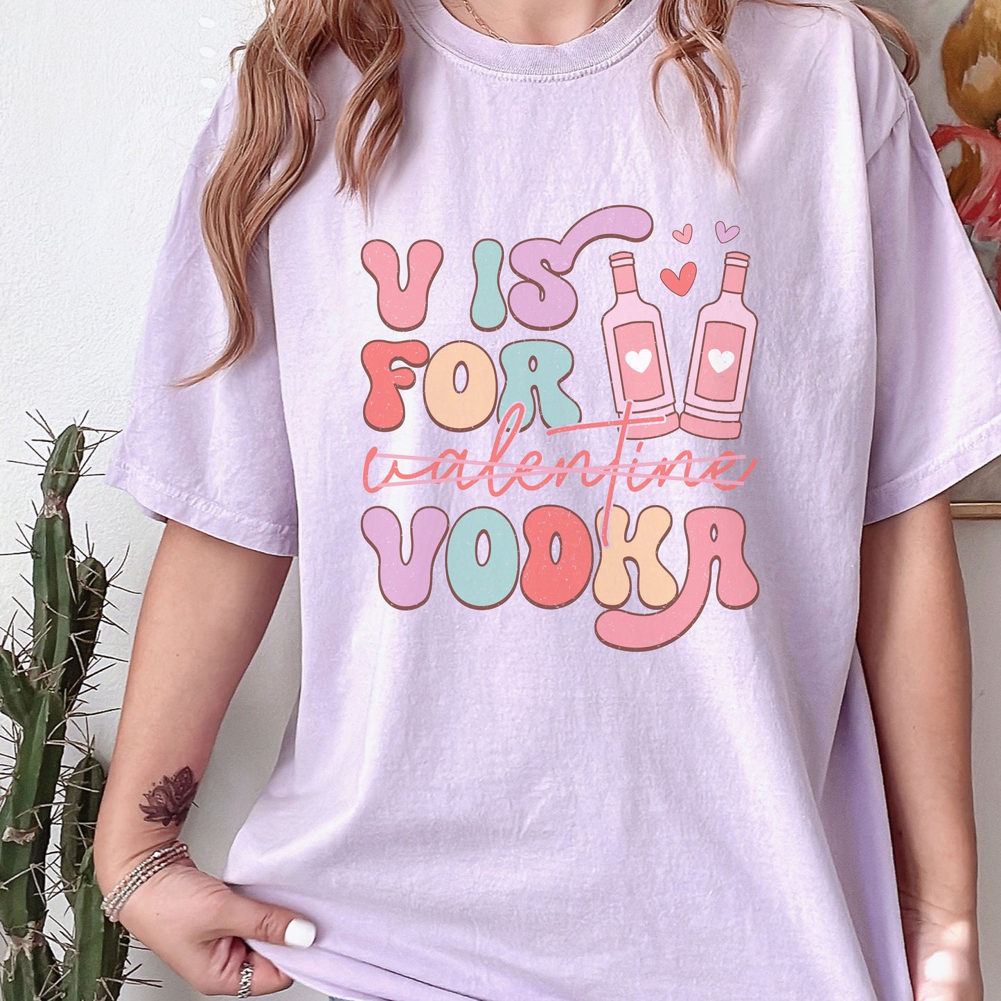 V is for Vodka Valentine Comfort Colors Shirt