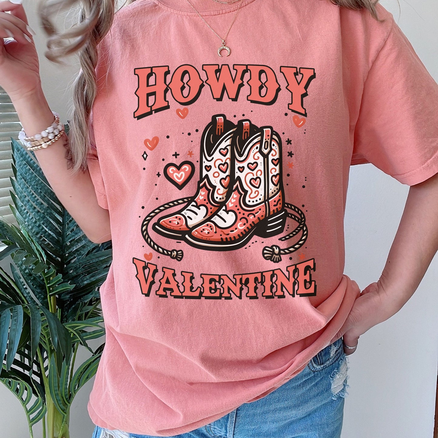 Howdy Valentine Comfort Colors Shirt