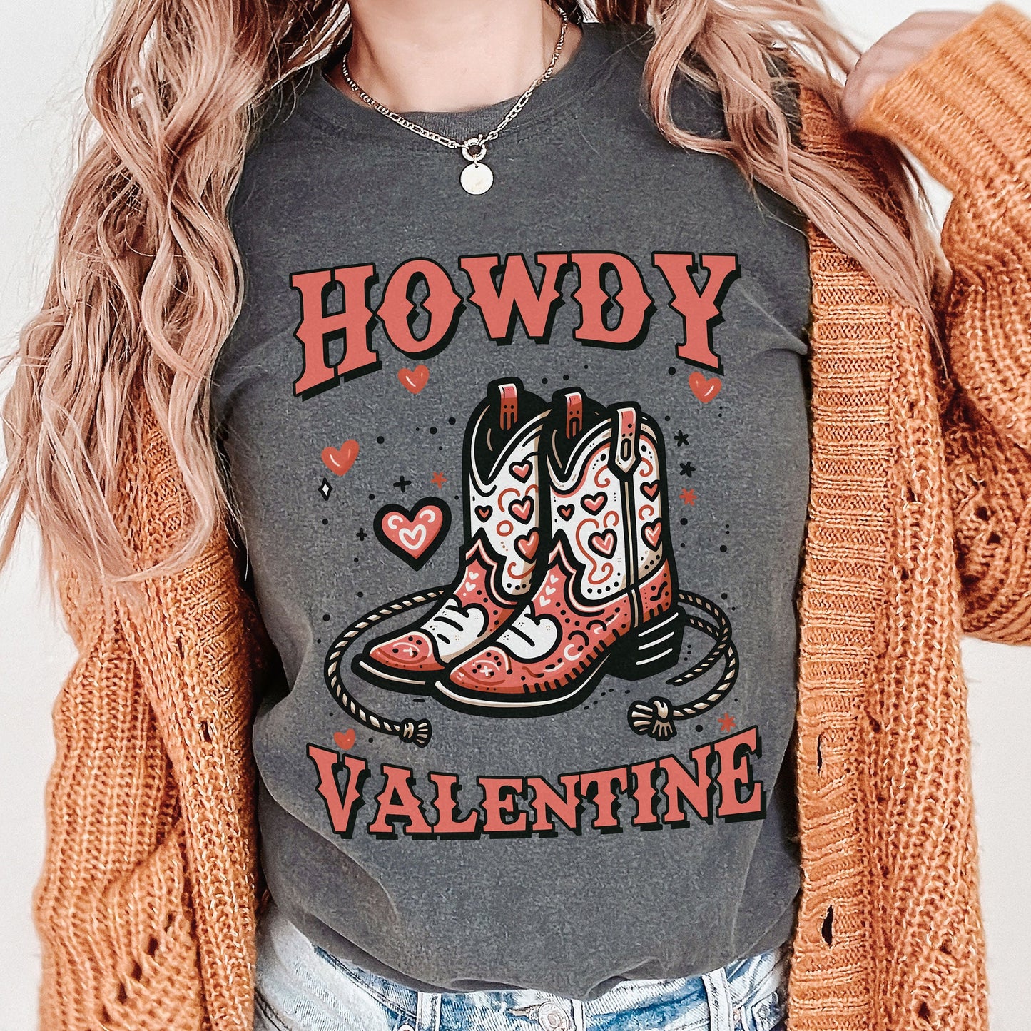 Howdy Valentine Comfort Colors Shirt