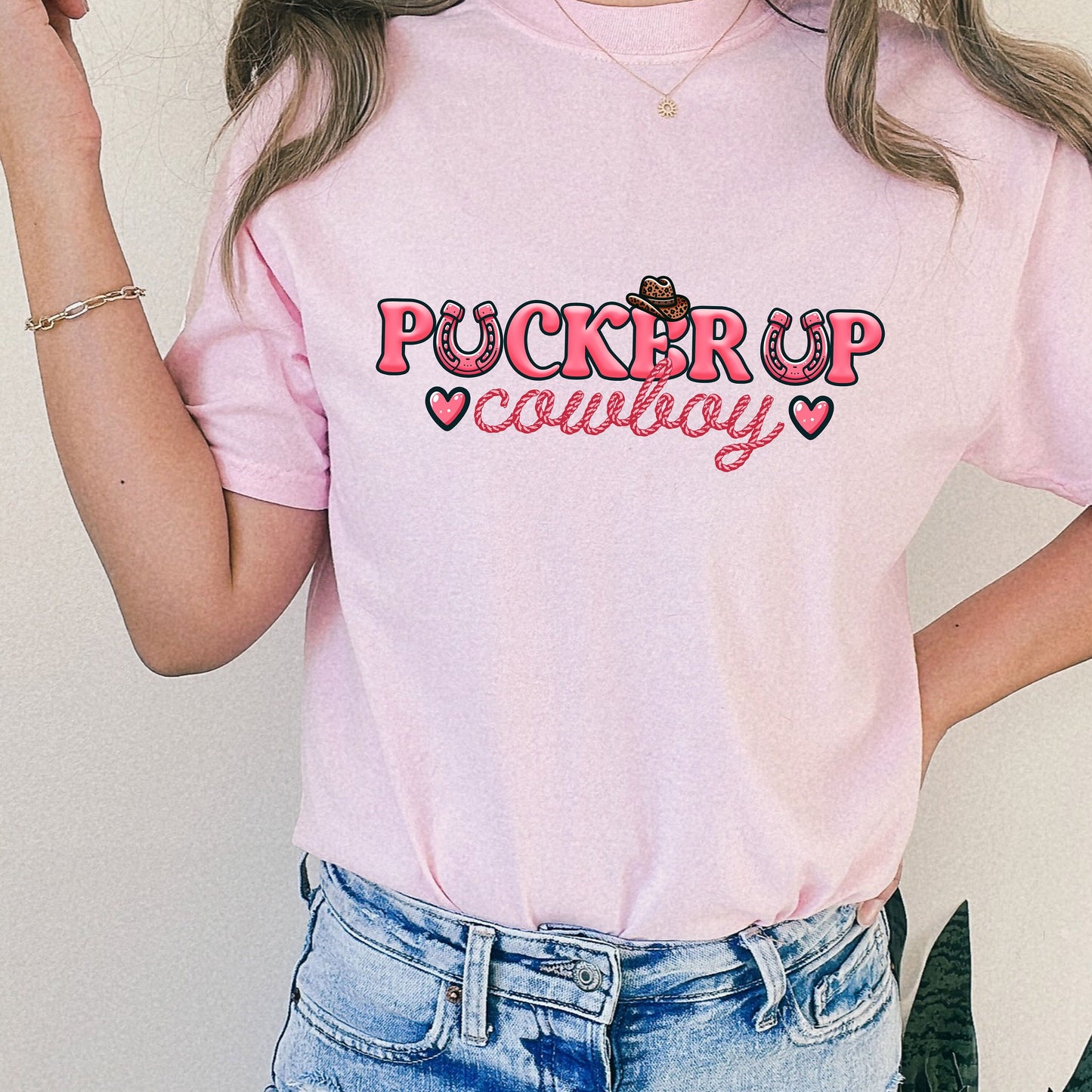 Pucker Up Westen Valentine Comfort Colors Shirt