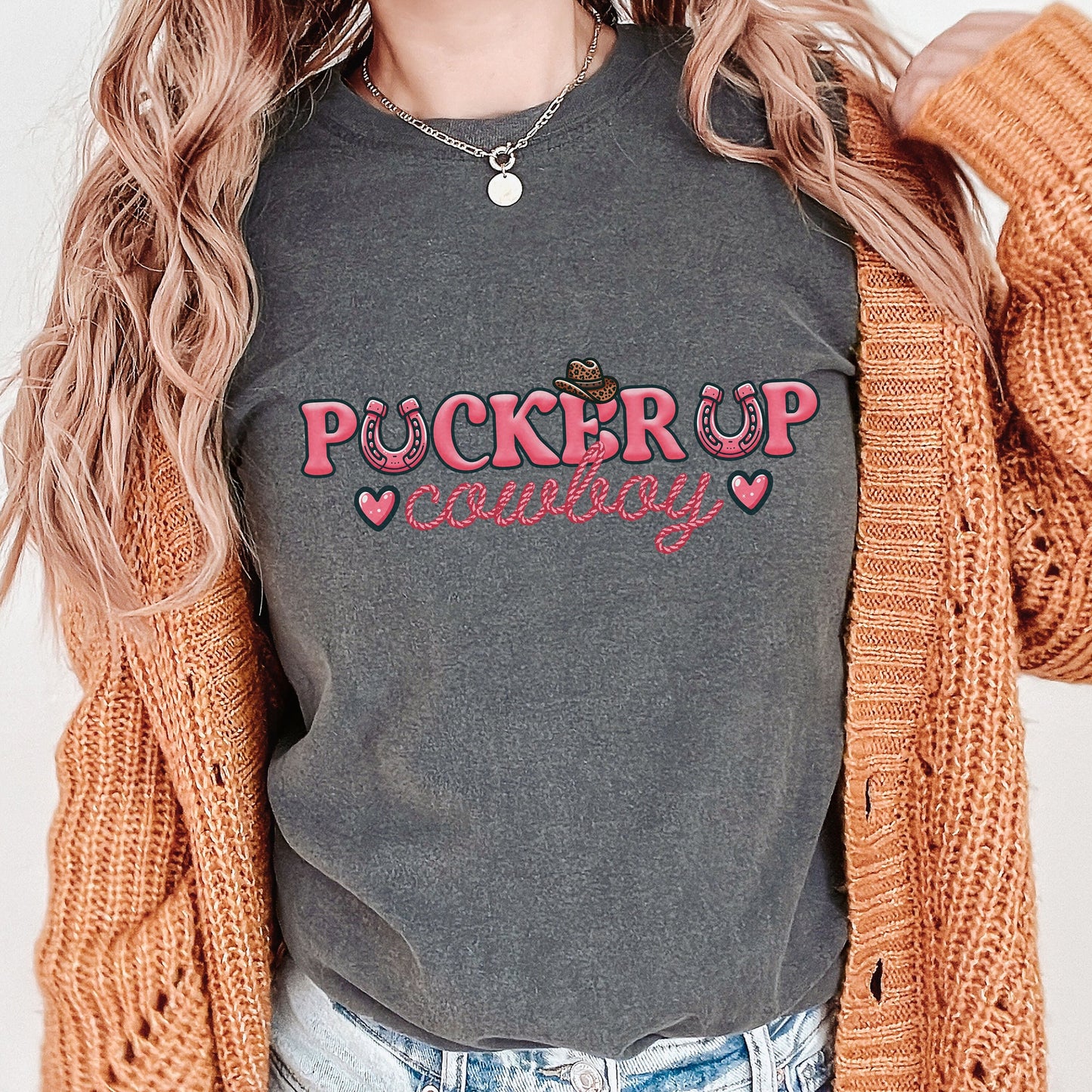 Pucker Up Westen Valentine Comfort Colors Shirt