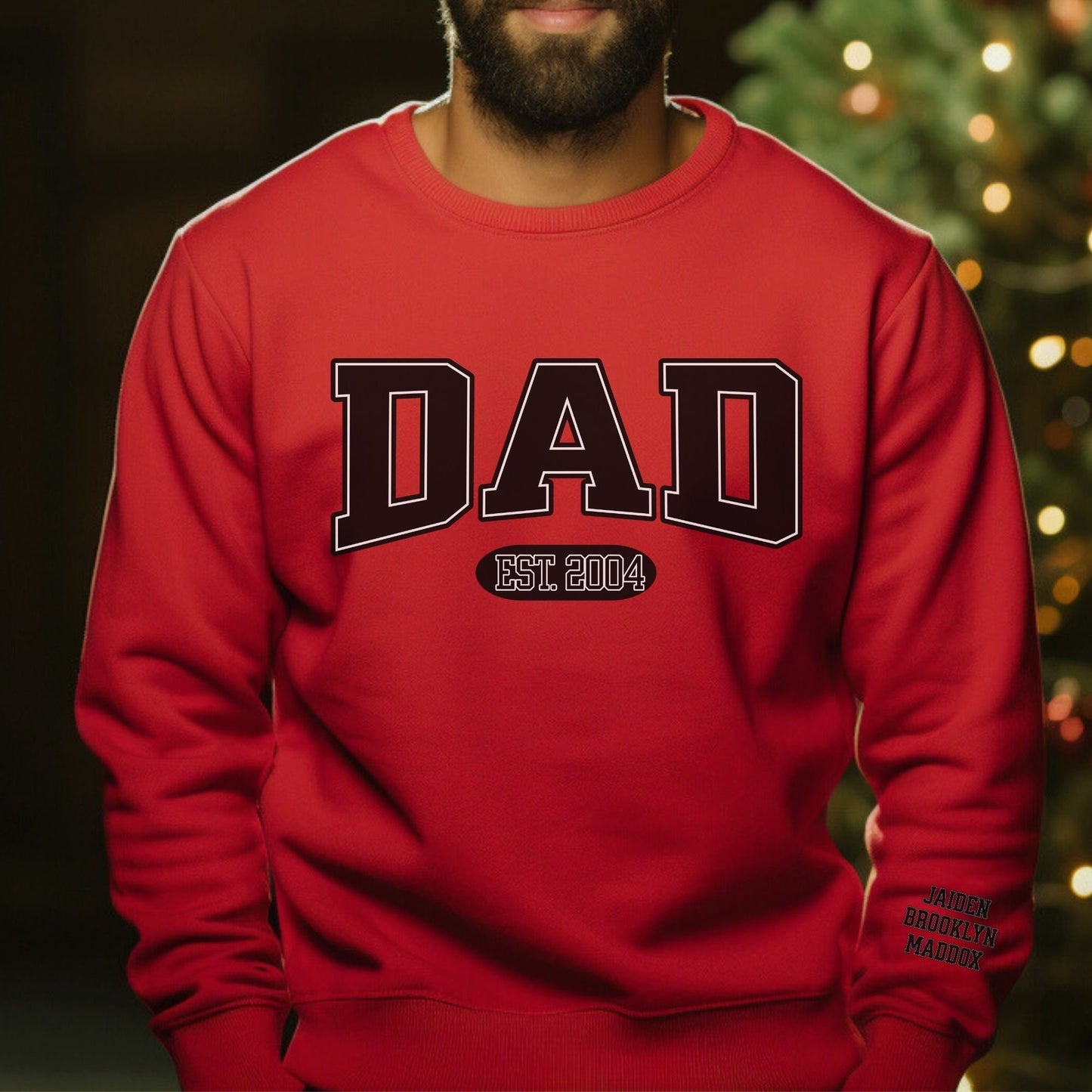 Custom Dad Est Sweatshirt