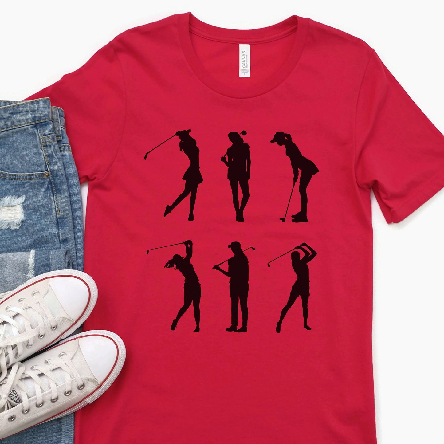 Golf Mom Silhouette Shirt