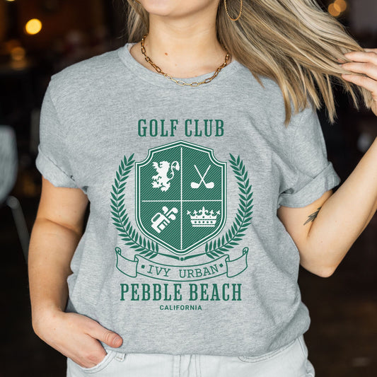 Vintage Golf Club Pebble Beach, Golf Shirt Gift