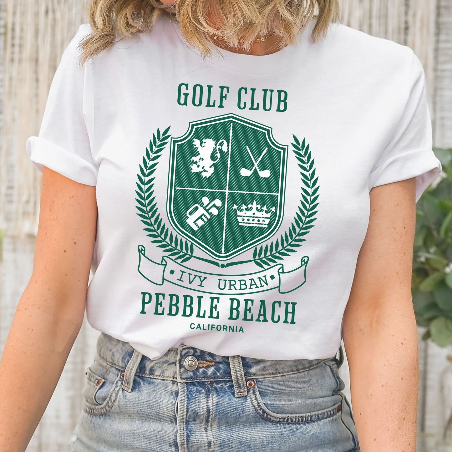 Vintage Golf Club Pebble Beach, Golf Shirt Gift