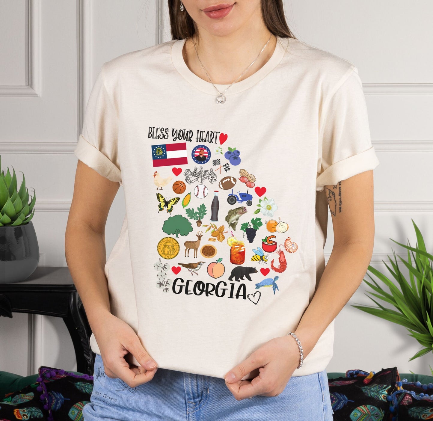 Georgia State Map Shirt