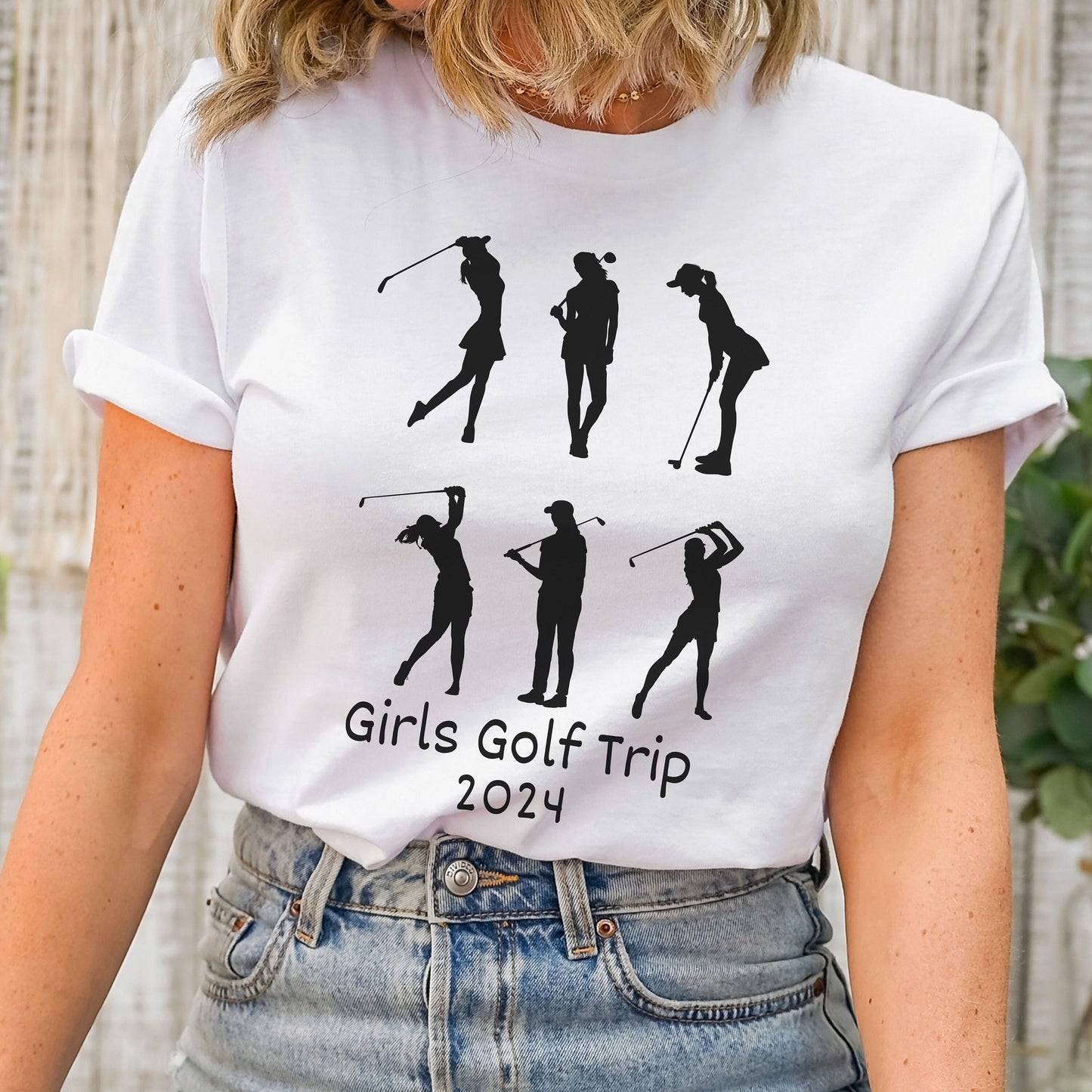 Golfer Mom Life Silhouette Shirt - Golfing Gift for Girls Trip 2024