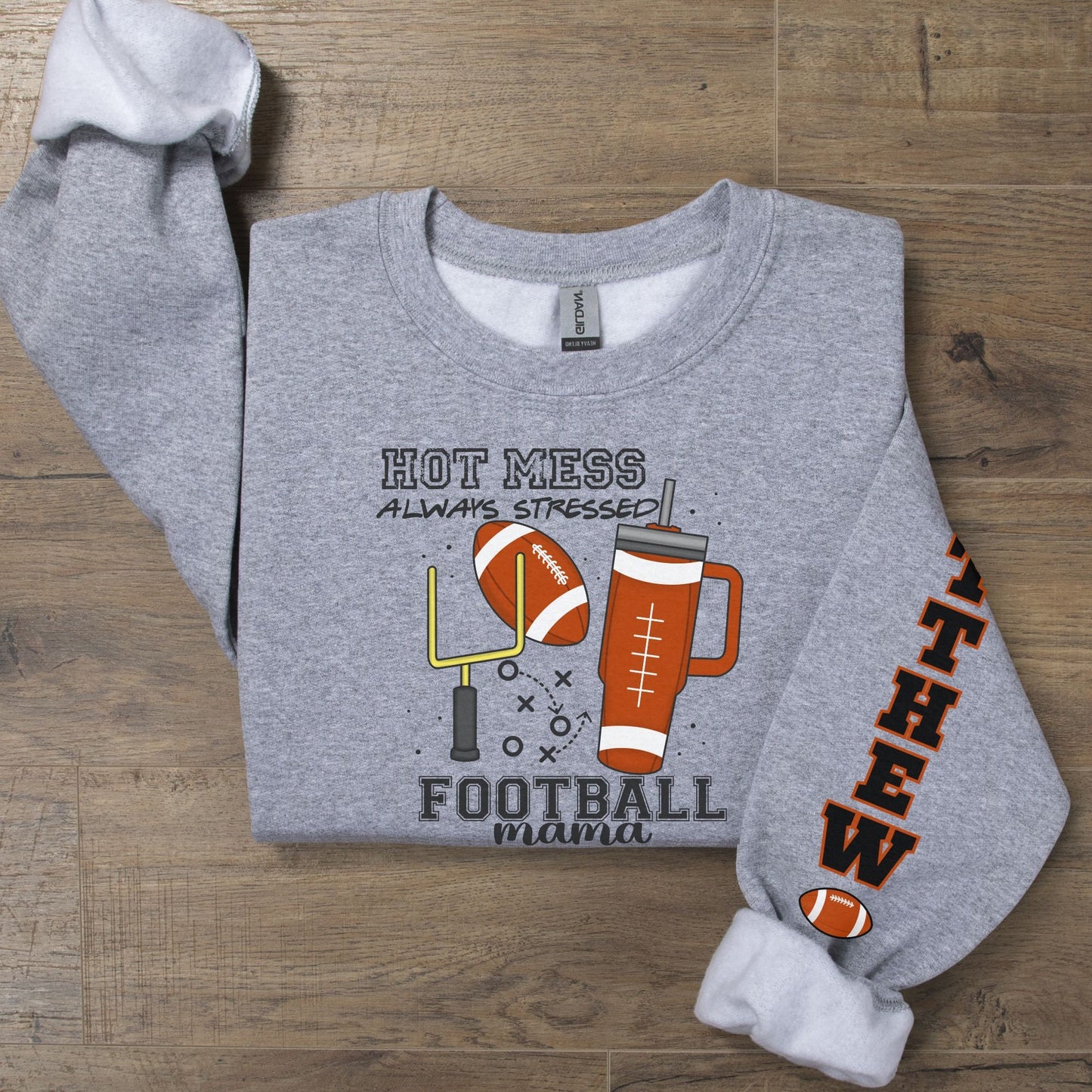 Football Mama Sweatshirt - Customized Game Day Shirt for Women