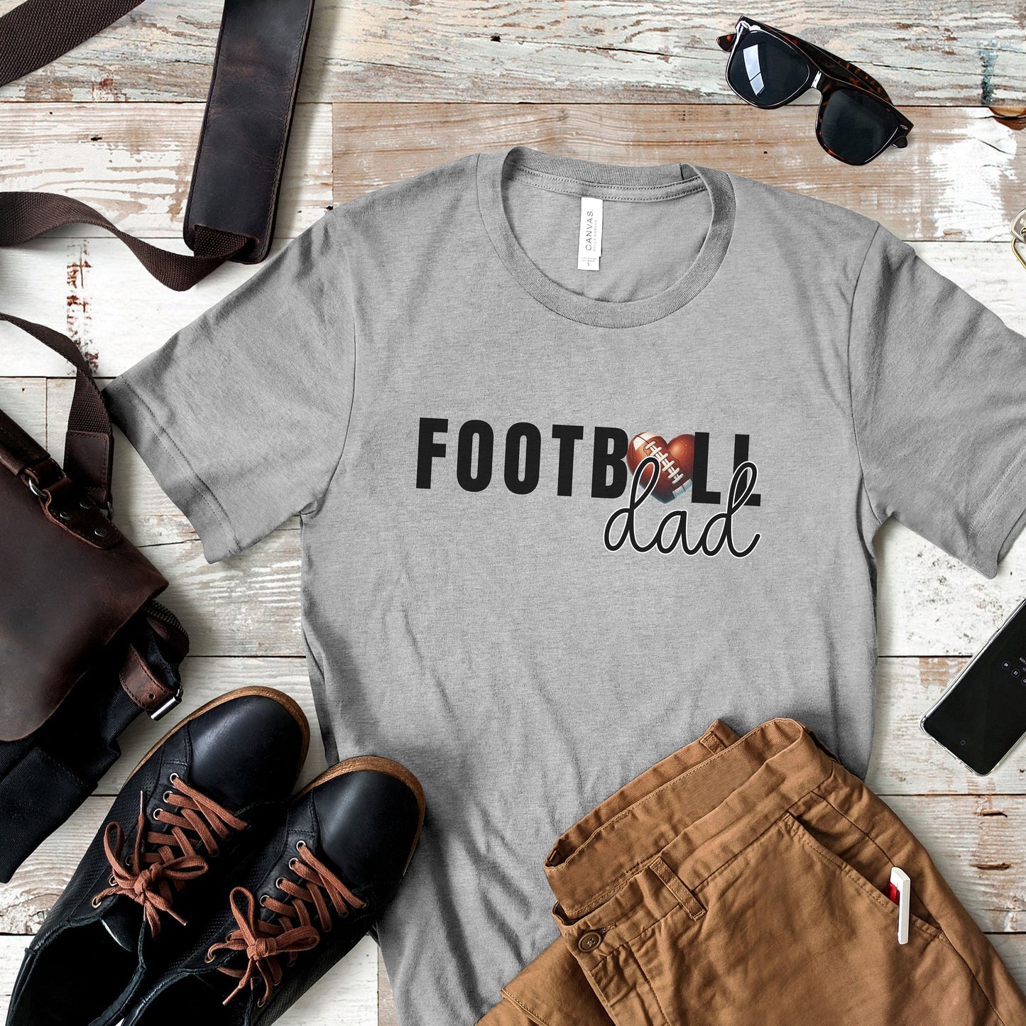 Fathers Day Football Shirt - Sports Dad Gift For Men