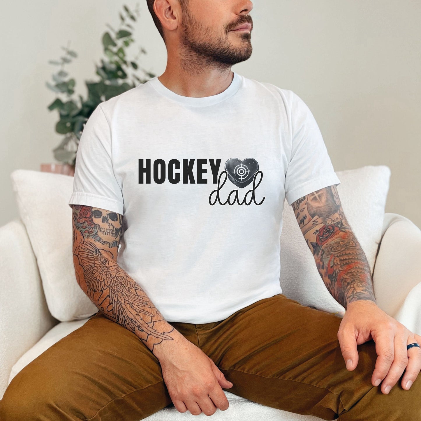 Hockey Shirt - Game Day Fathers Day Sports Dad Hockey Lover Gift for Men