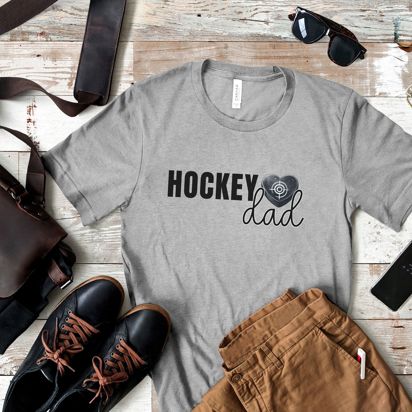 Hockey Shirt - Game Day Fathers Day Sports Dad Hockey Lover Gift for Men