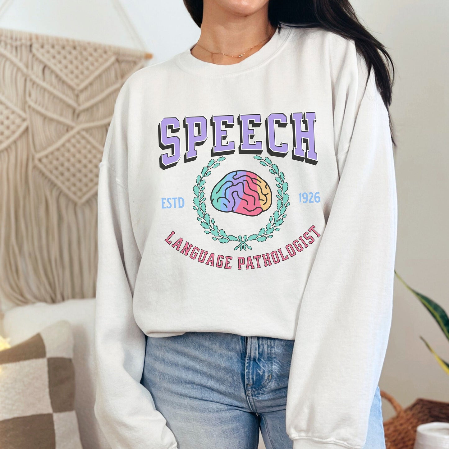 Speech Therapy Varsity Sweatshirt