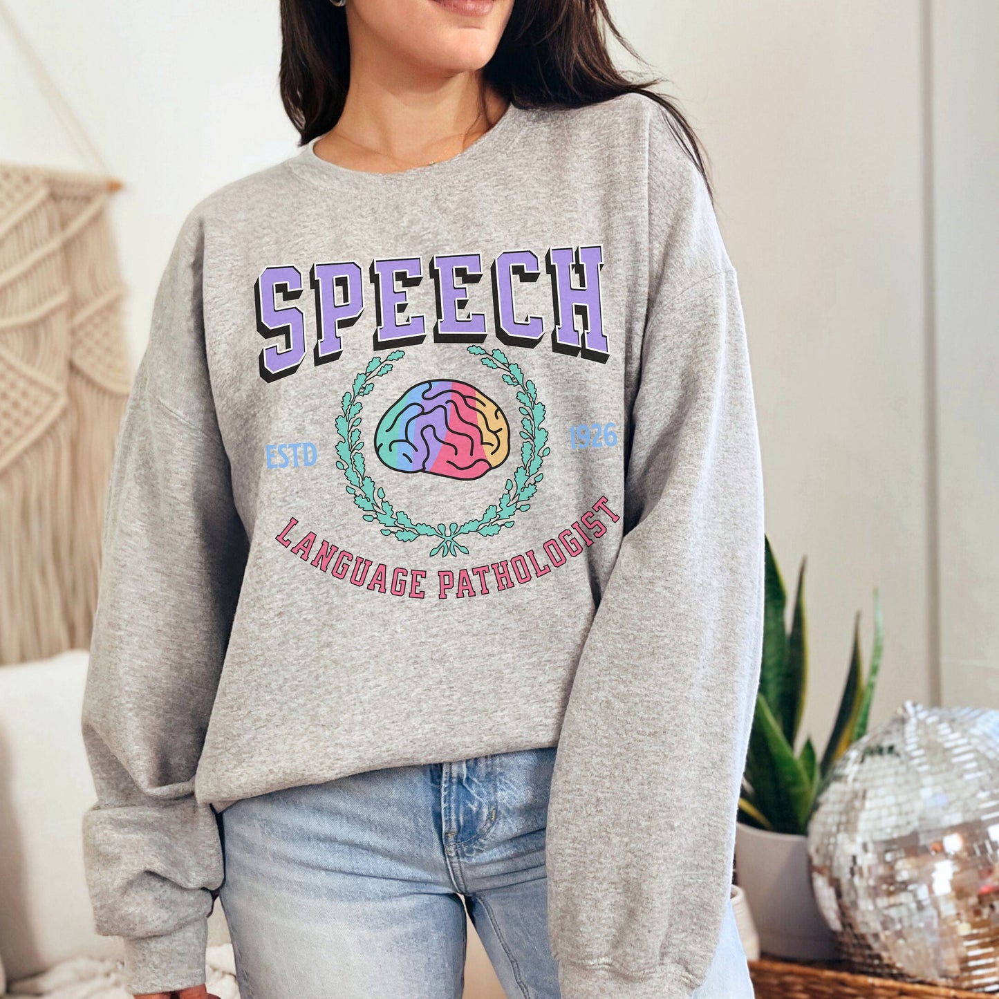 Speech Therapy Varsity Sweatshirt