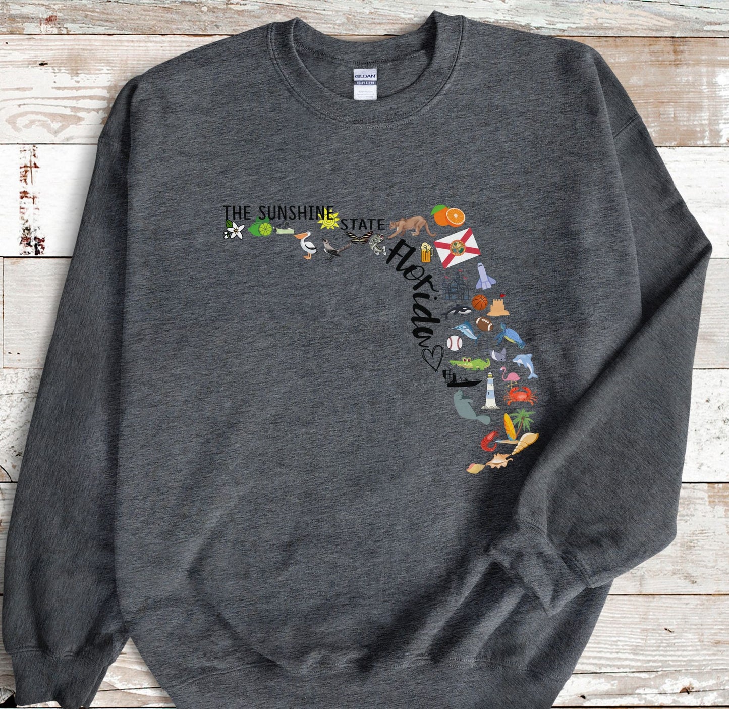 Florida State Map Sweatshirt