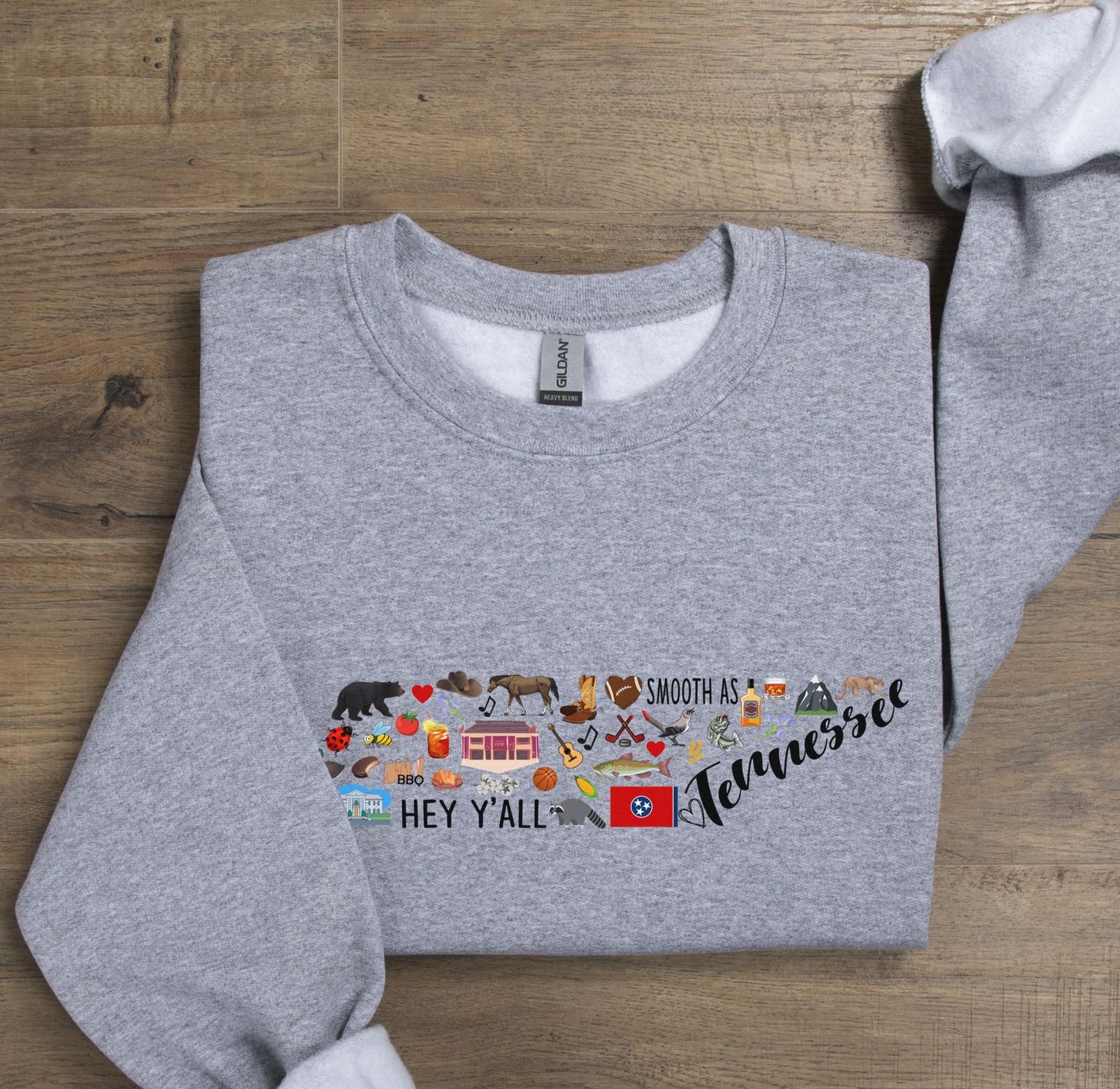 Tennessee State Map Sweatshirt