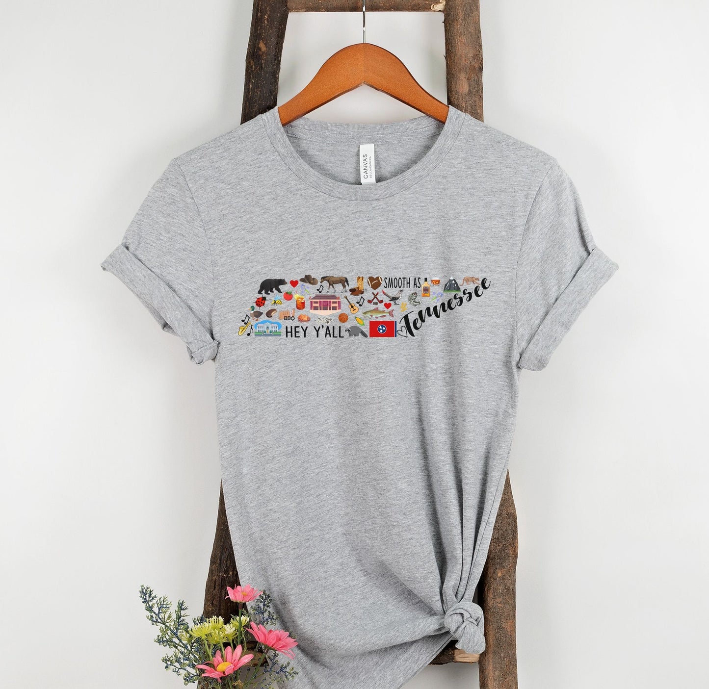 Tennessee State Map Shirt