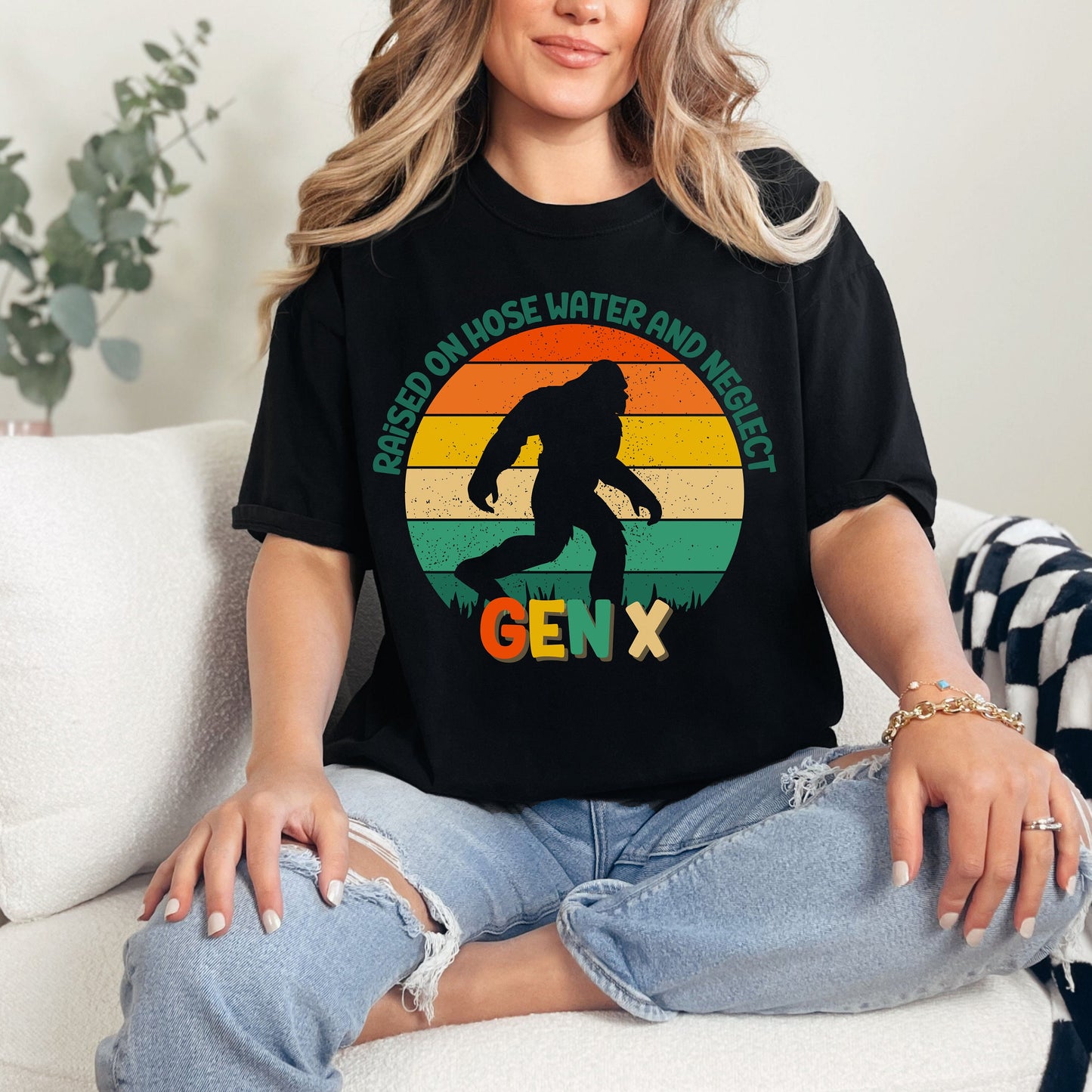 Gen X Raised On Hose Water And Neglect Comfort Colors T-Shirt