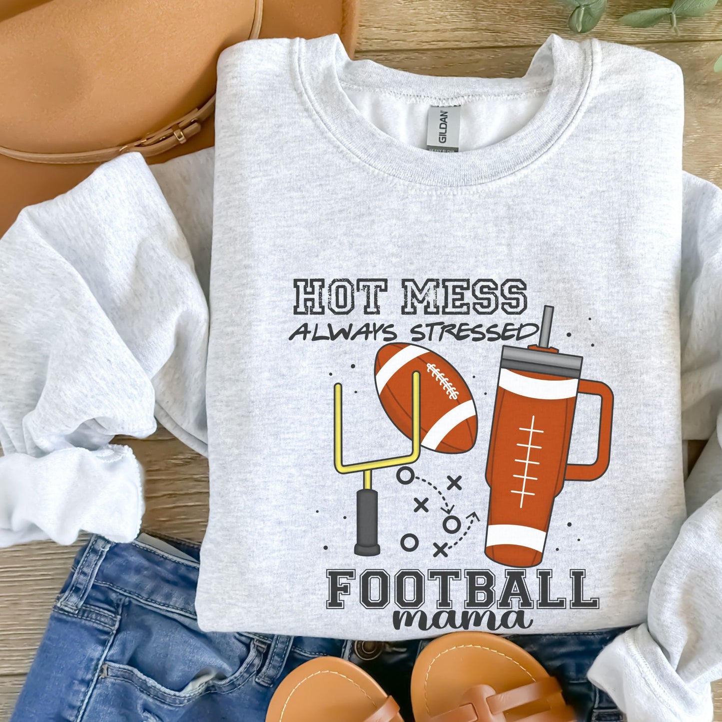 Football Mama Sweatshirt - Customized Game Day Shirt for Women