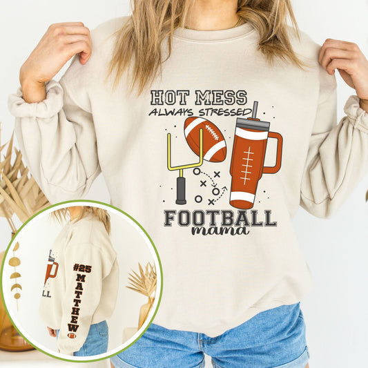 Football Mama Sweatshirt - Customized Game Day Shirt for Women