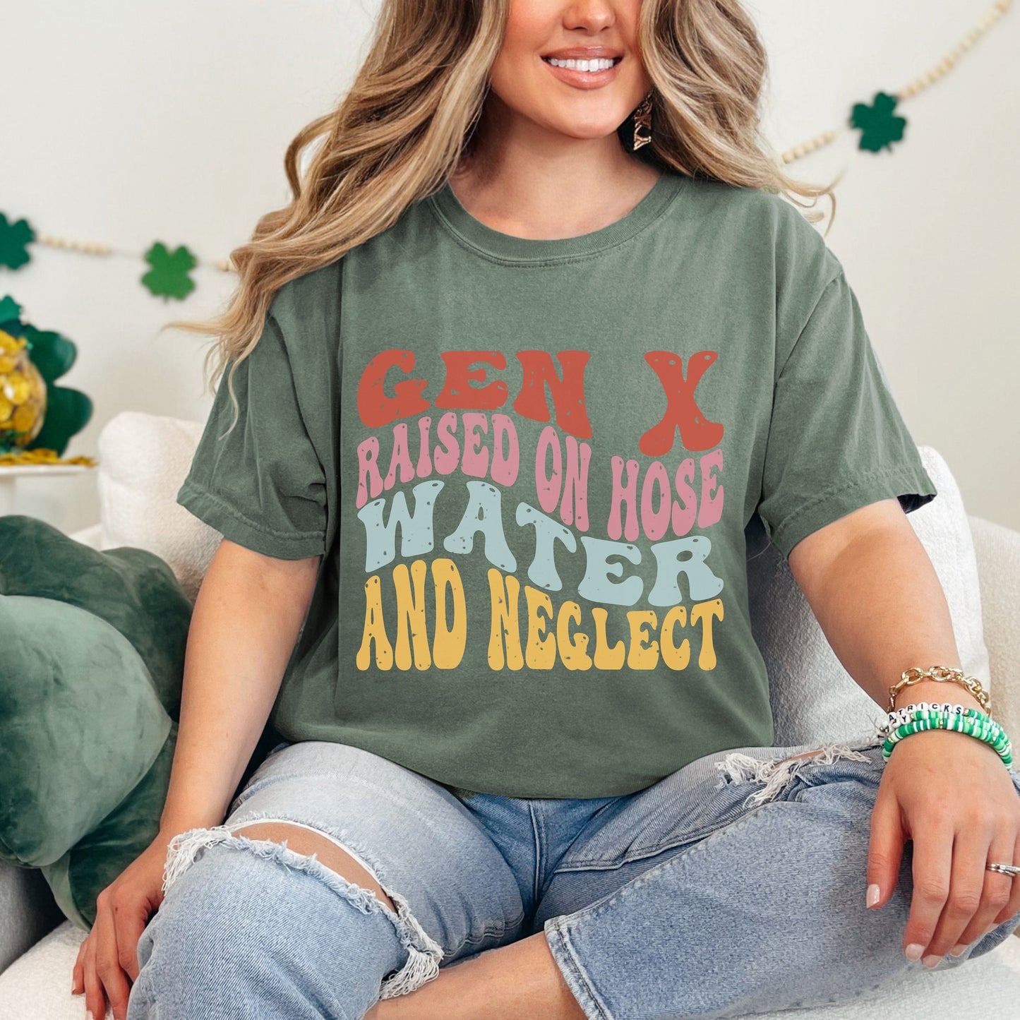 Gen X Raised On Hose Water And Neglect Comfort Colors T-Shirt