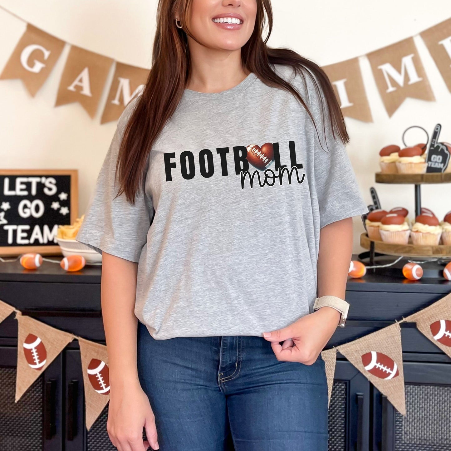 Football Shirt - Game Day Sports Mom - Womens Football Lover Tee