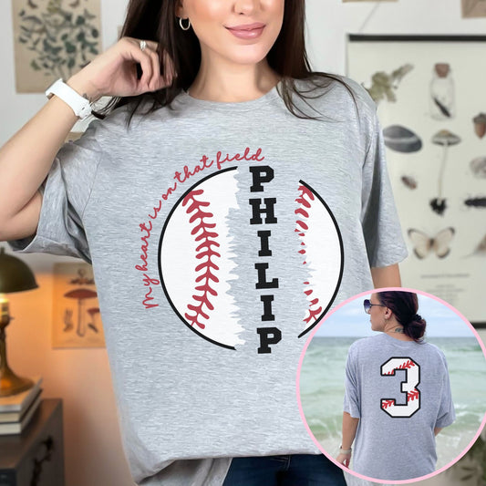 Custom Baseball Mom Shirt, Baseball Team Name Shirt