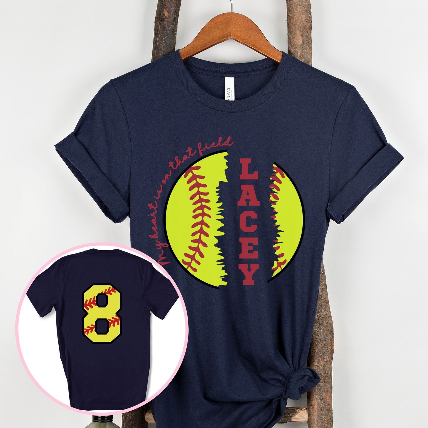 Custom Softball Mom Shirt, Softball Numbers Shirt