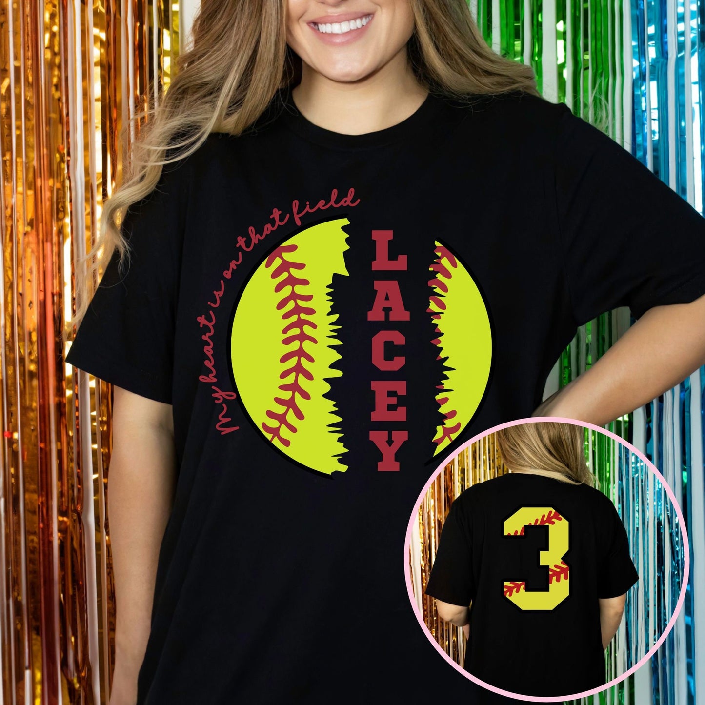 Custom Softball Mom Shirt, Softball Numbers Shirt