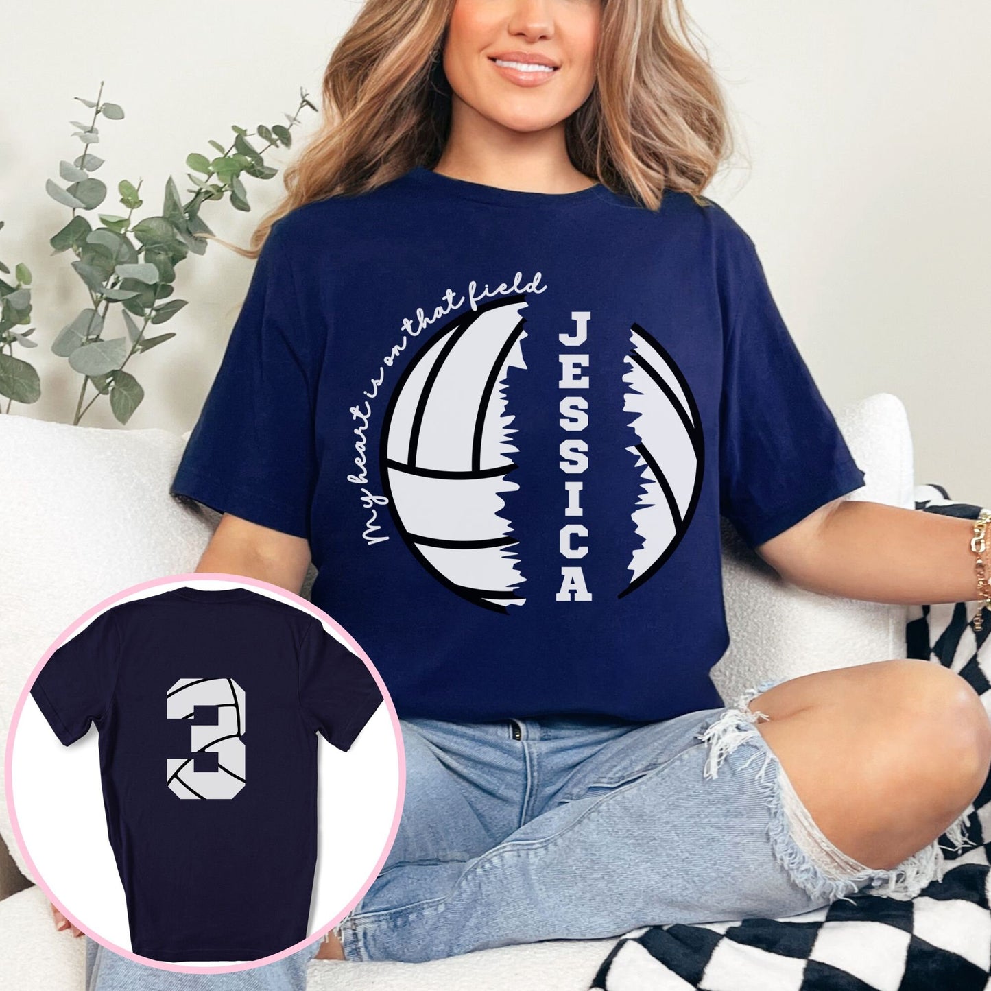 Custom Volleyball Name and Numbers Shirt