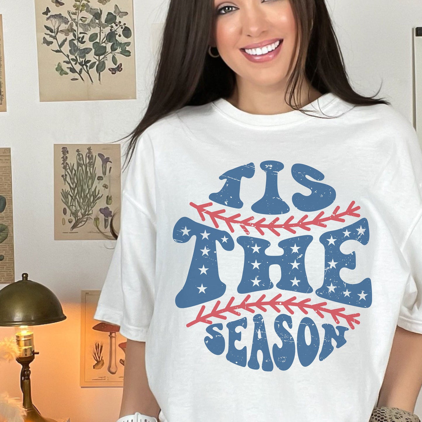 Tis The Season Comfort Colors Baseball Unisex Shirt