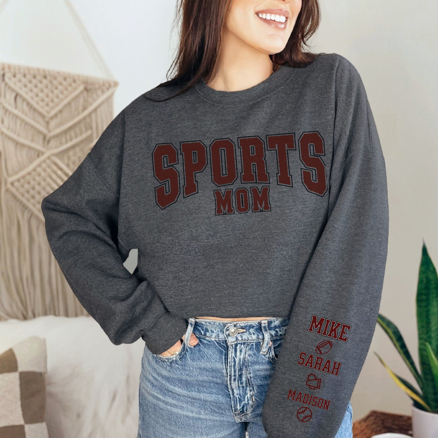 Game Day Vibes In My Sports Mom Sweatshirt