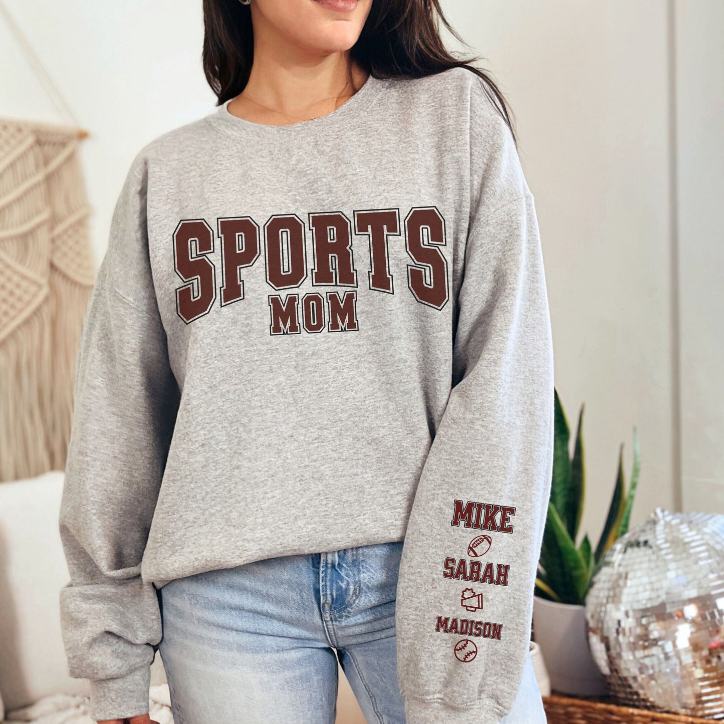 Game Day Vibes In My Sports Mom Sweatshirt