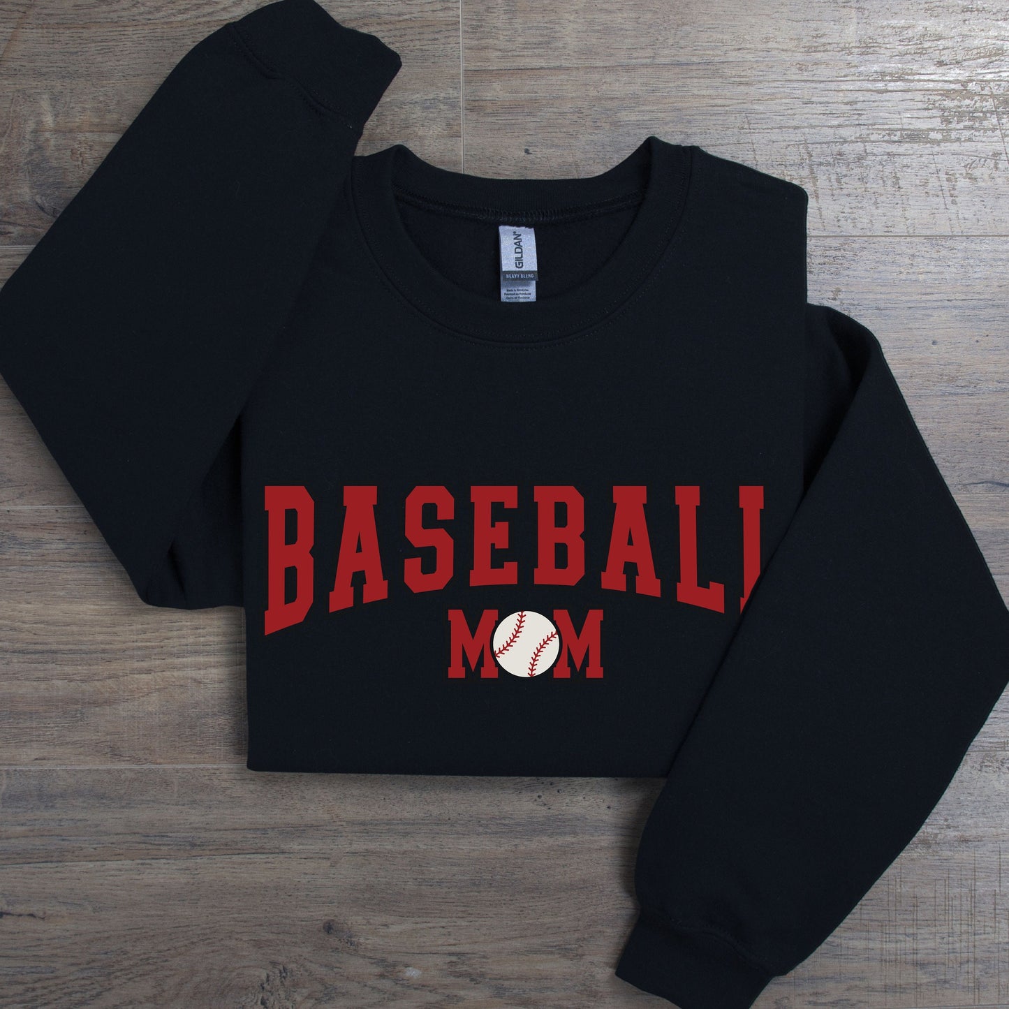 Varsity Style Womens Baseball Mom Sweatshirt