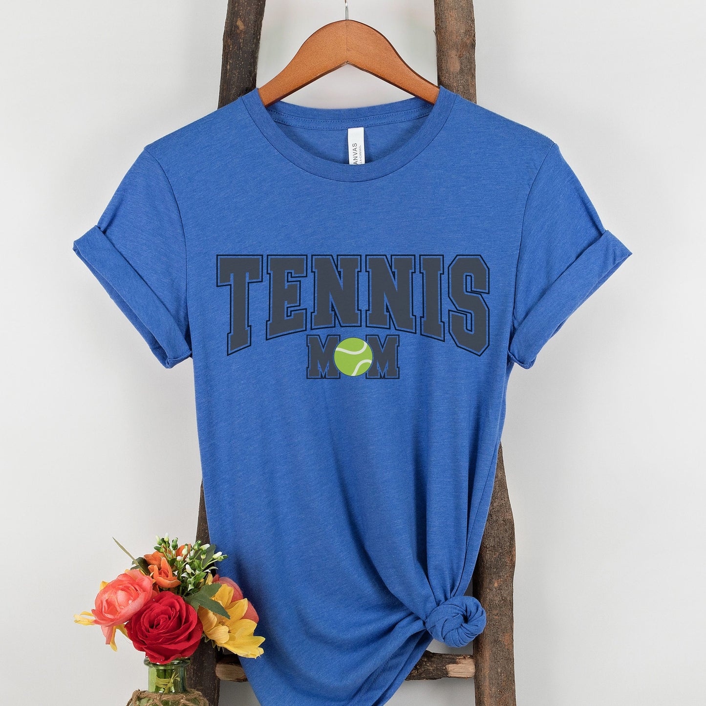 Varsity Style Tennis Mom Shirt, Womens Tennis Shirt