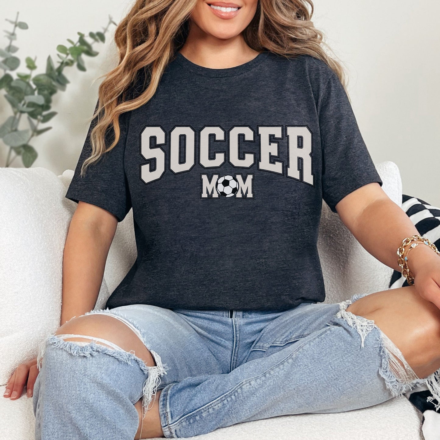 Varsity Style Soccer Mom Shirt