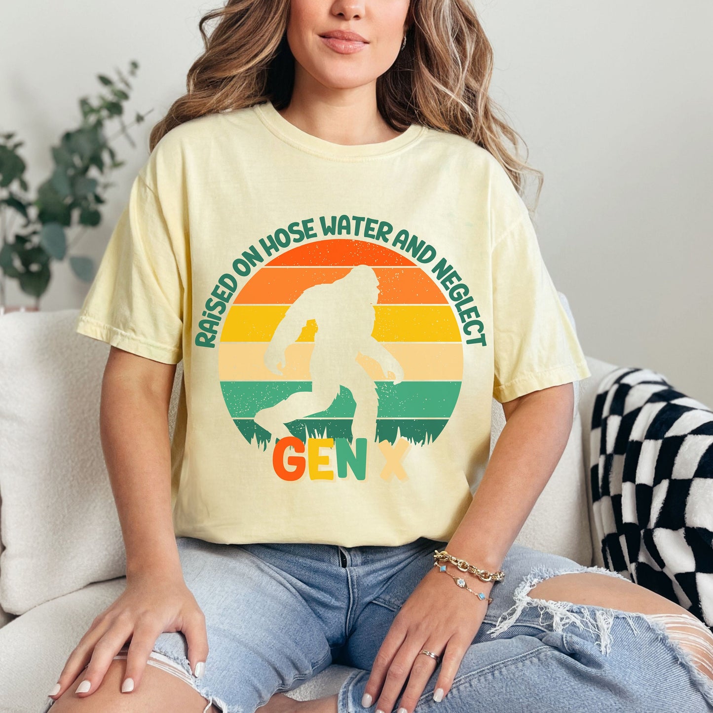 Gen X Raised On Hose Water And Neglect Comfort Colors T-Shirt