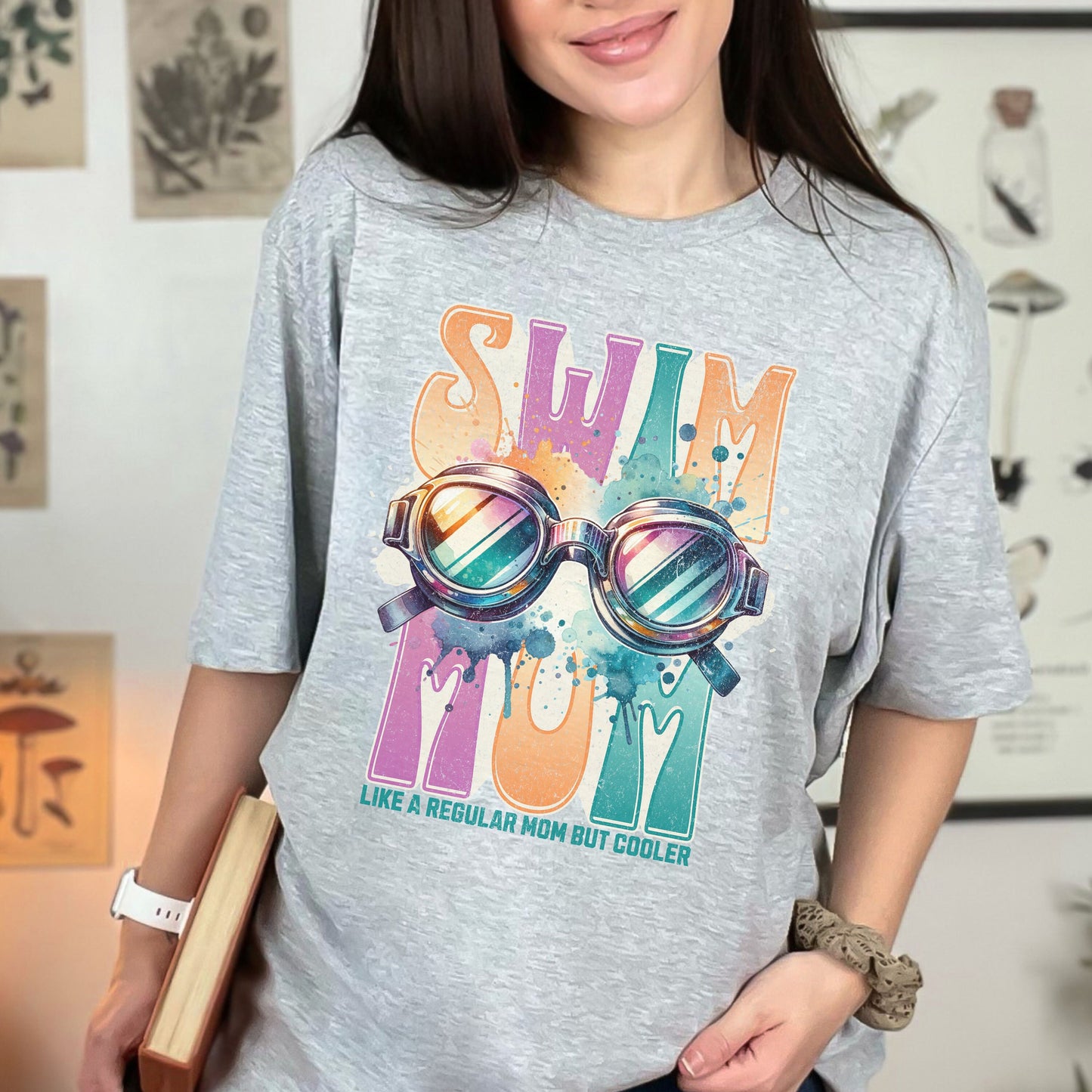 Retro Swim Mom Shirt - Sports Mom Gift for Swimmer Mom