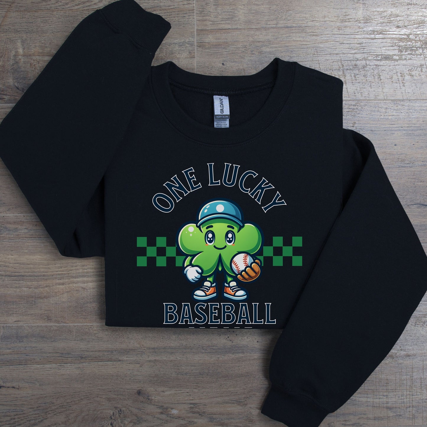 Lucky Baseball Mama St Patricks Day Sweatshirt - Baseball Mom Sweater