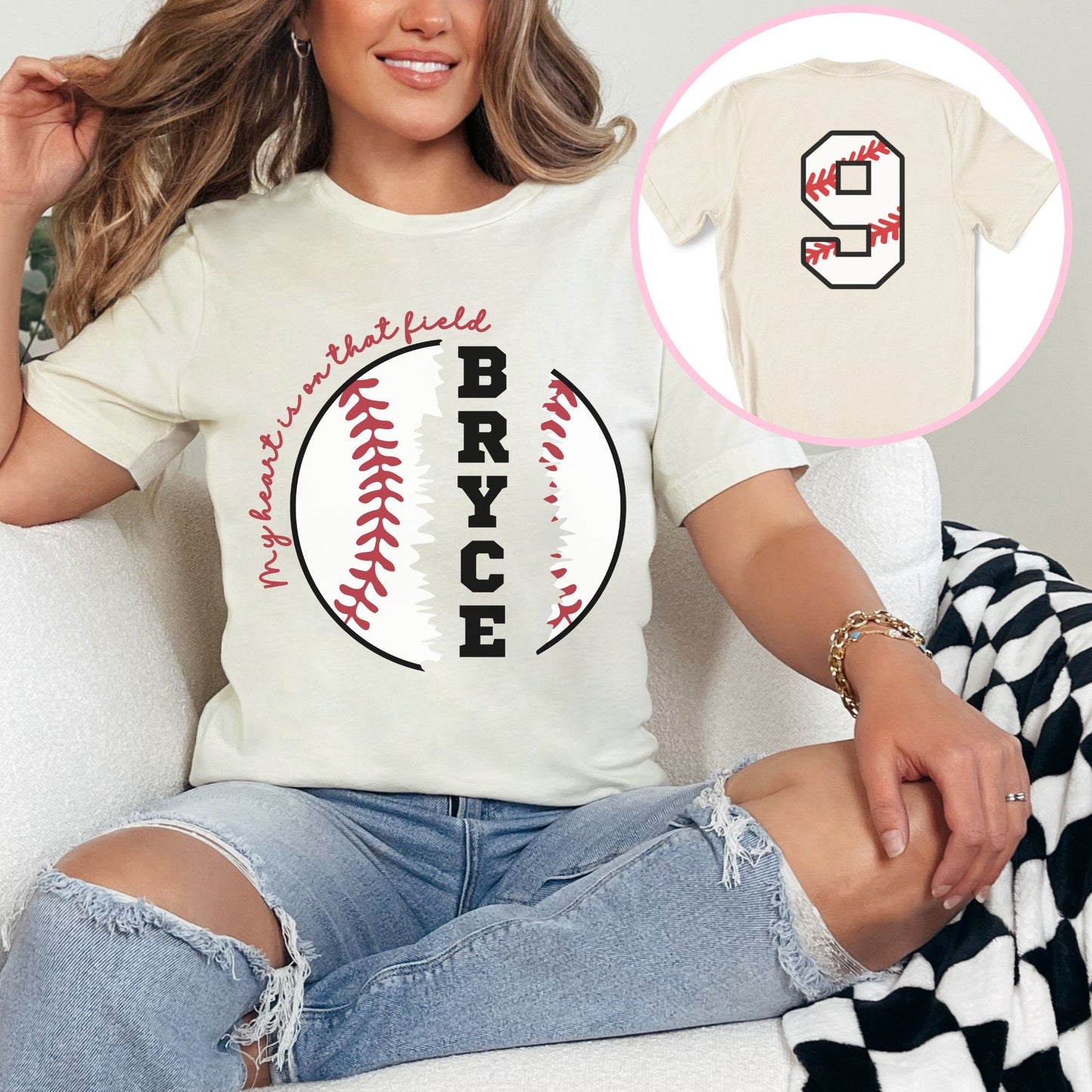 Custom Baseball Mom Shirt, Baseball Team Name Shirt