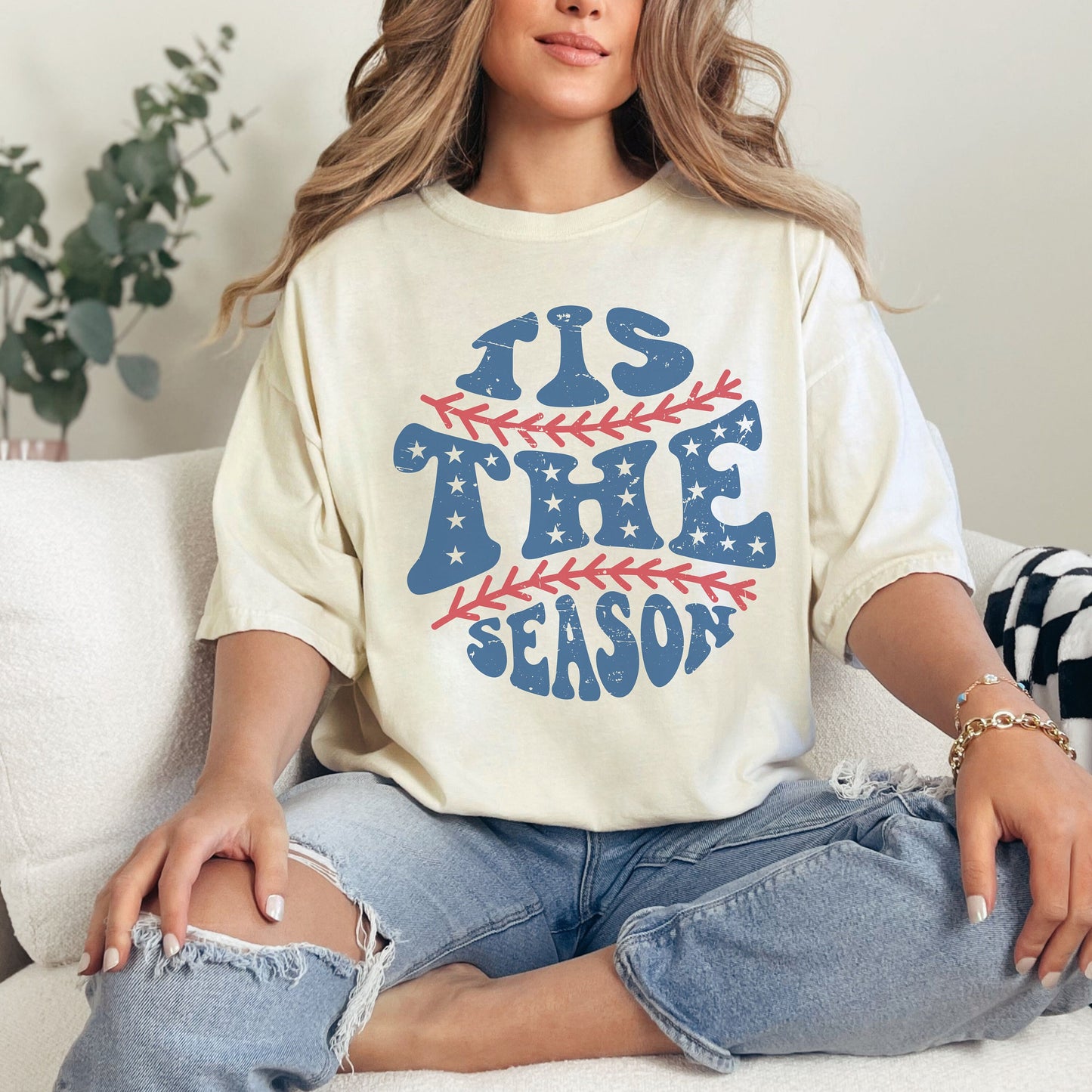 Tis The Season Comfort Colors Baseball Unisex Shirt