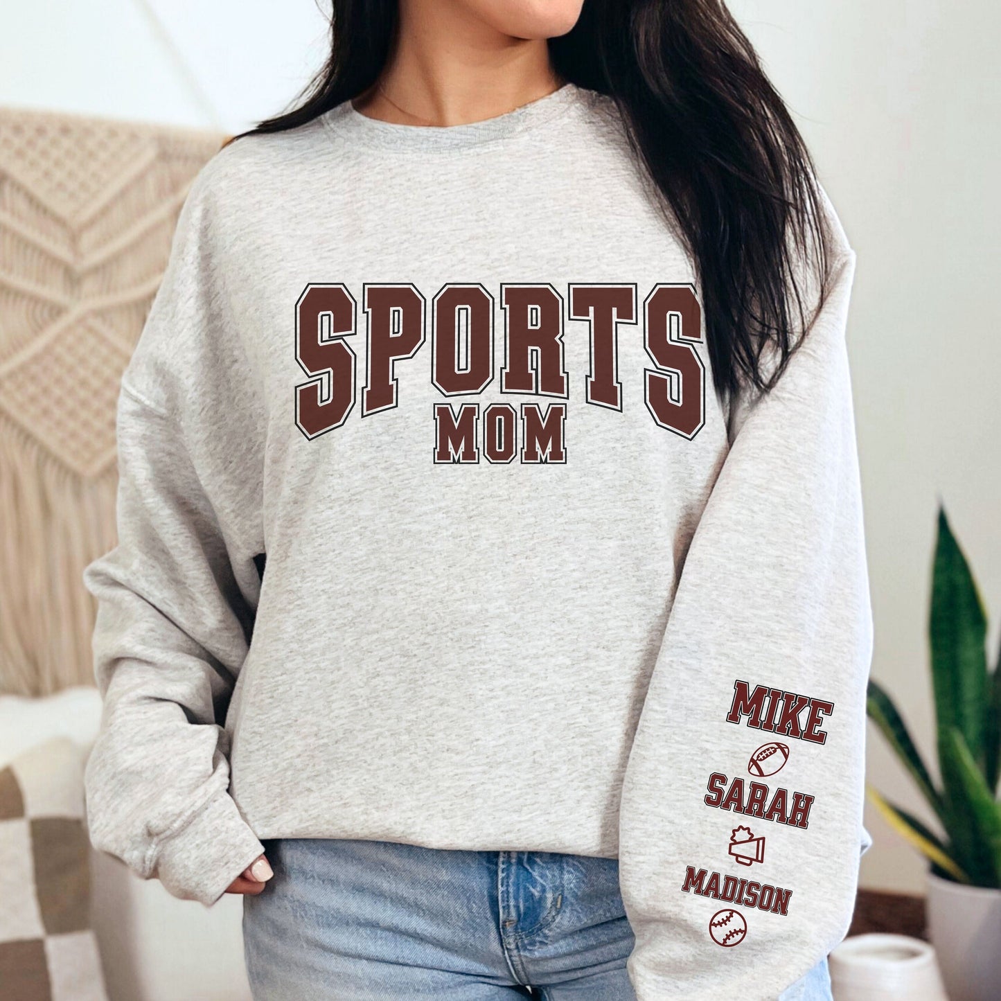 Game Day Vibes In My Sports Mom Sweatshirt