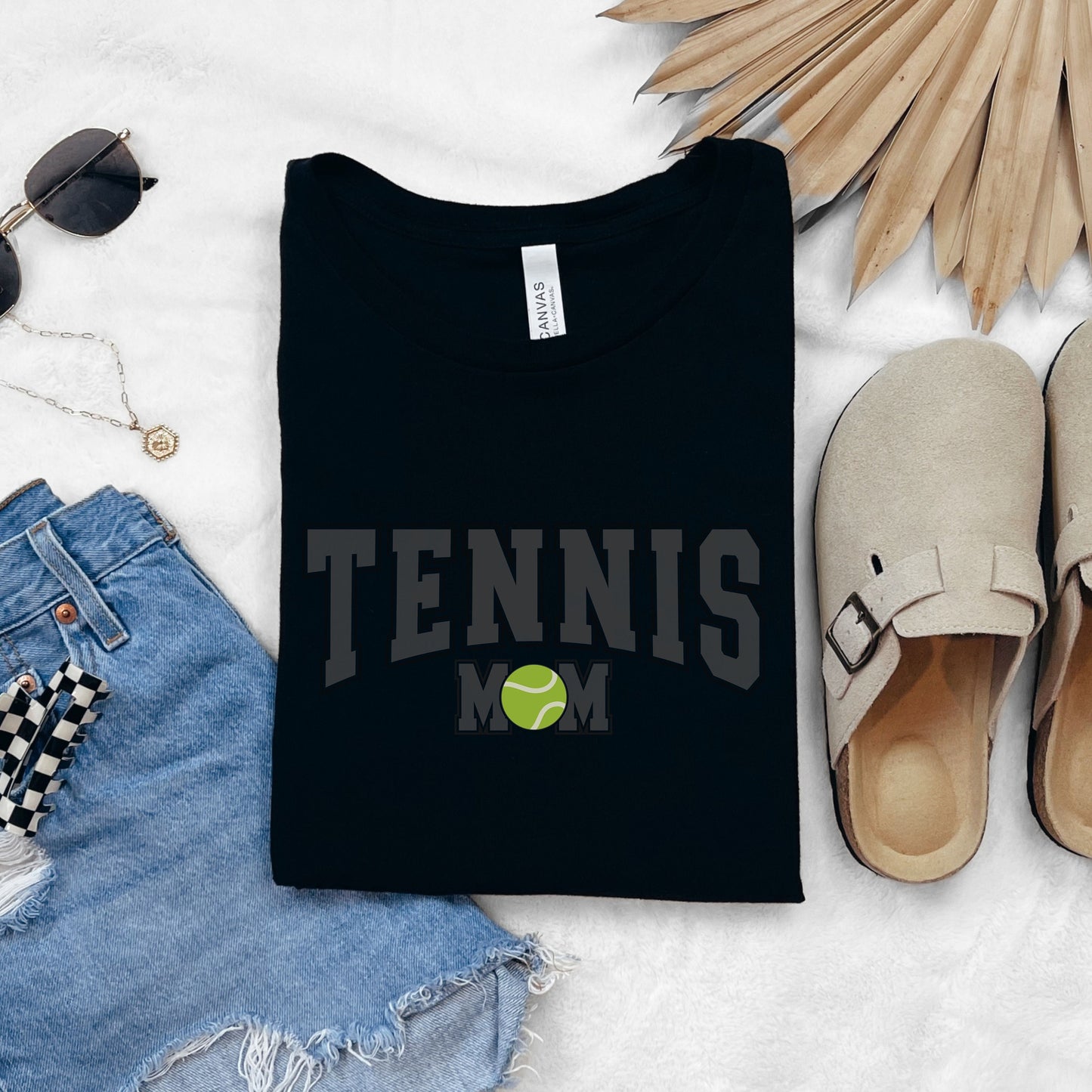 Varsity Style Tennis Mom Shirt, Womens Tennis Shirt