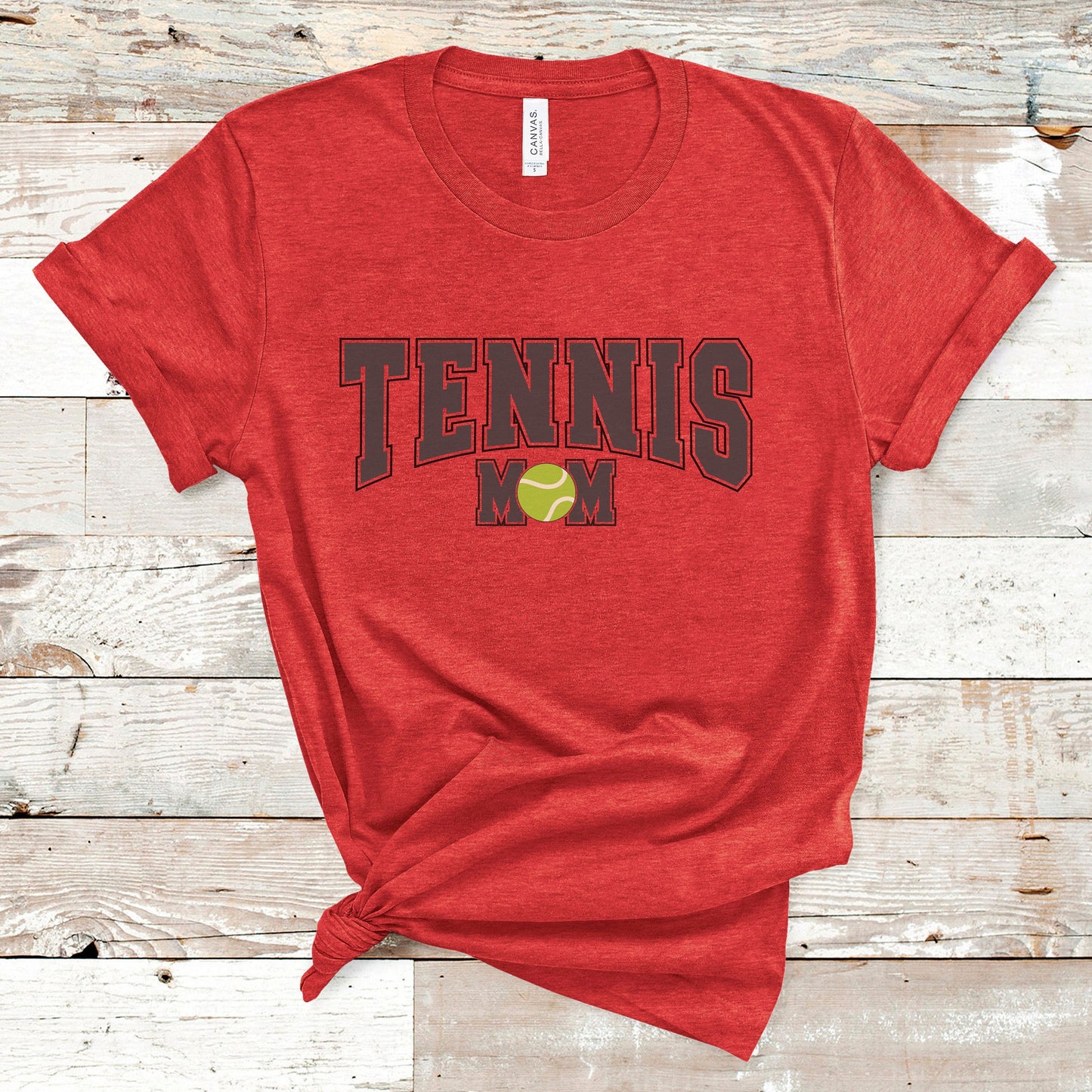 Varsity Style Tennis Mom Shirt, Womens Tennis Shirt