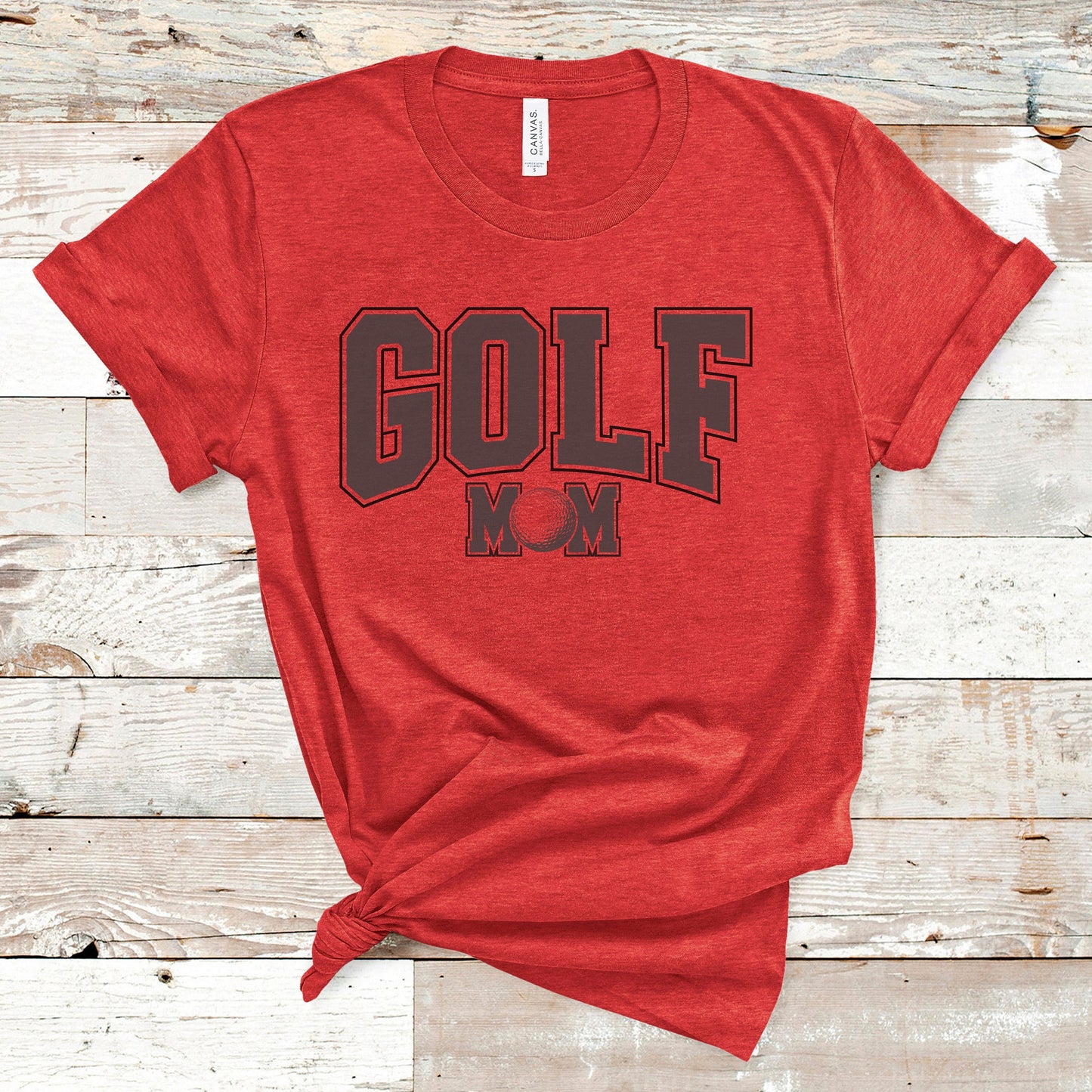 Varsity Style Golf Mom Collegiate Shirt