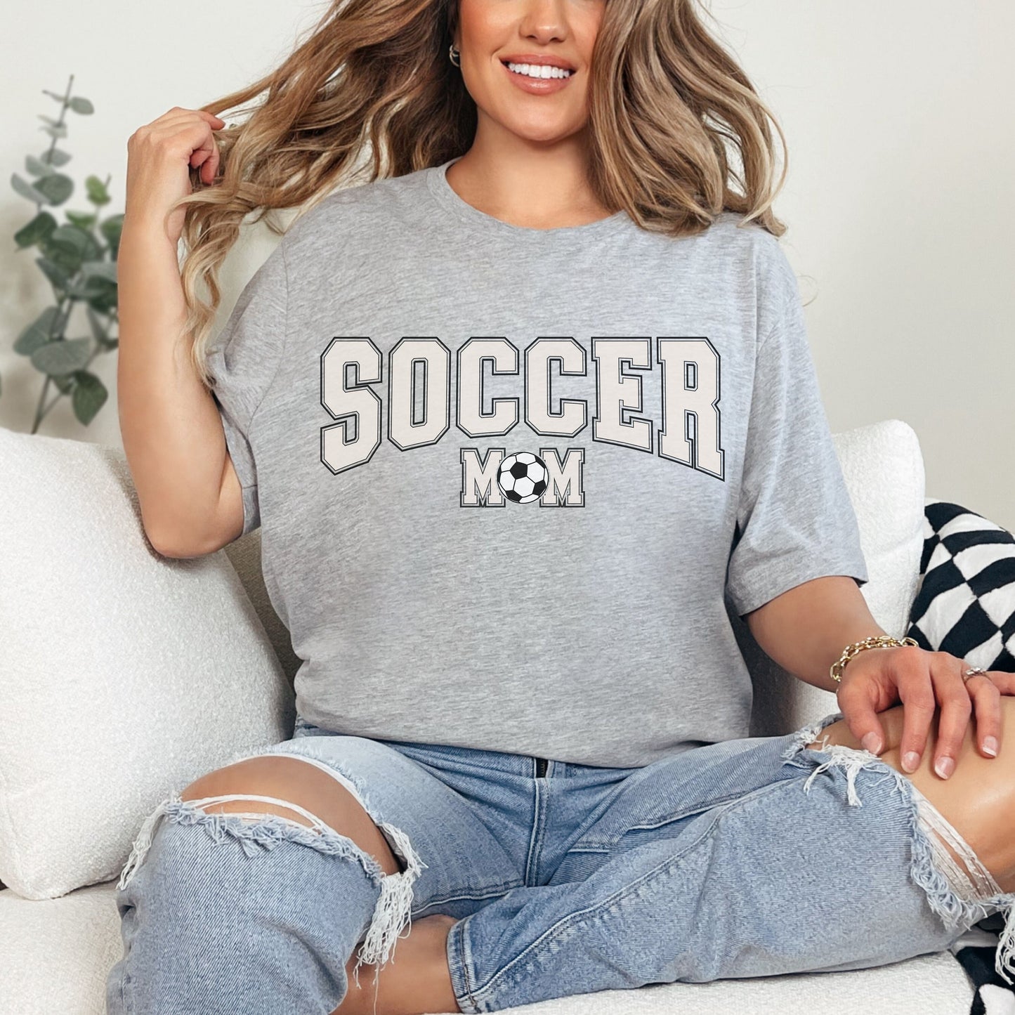 Varsity Style Soccer Mom Shirt