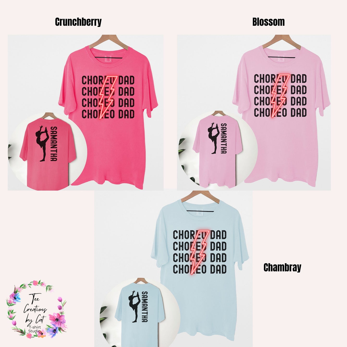 Custom Choreo Dad Comfort Colors Shirt