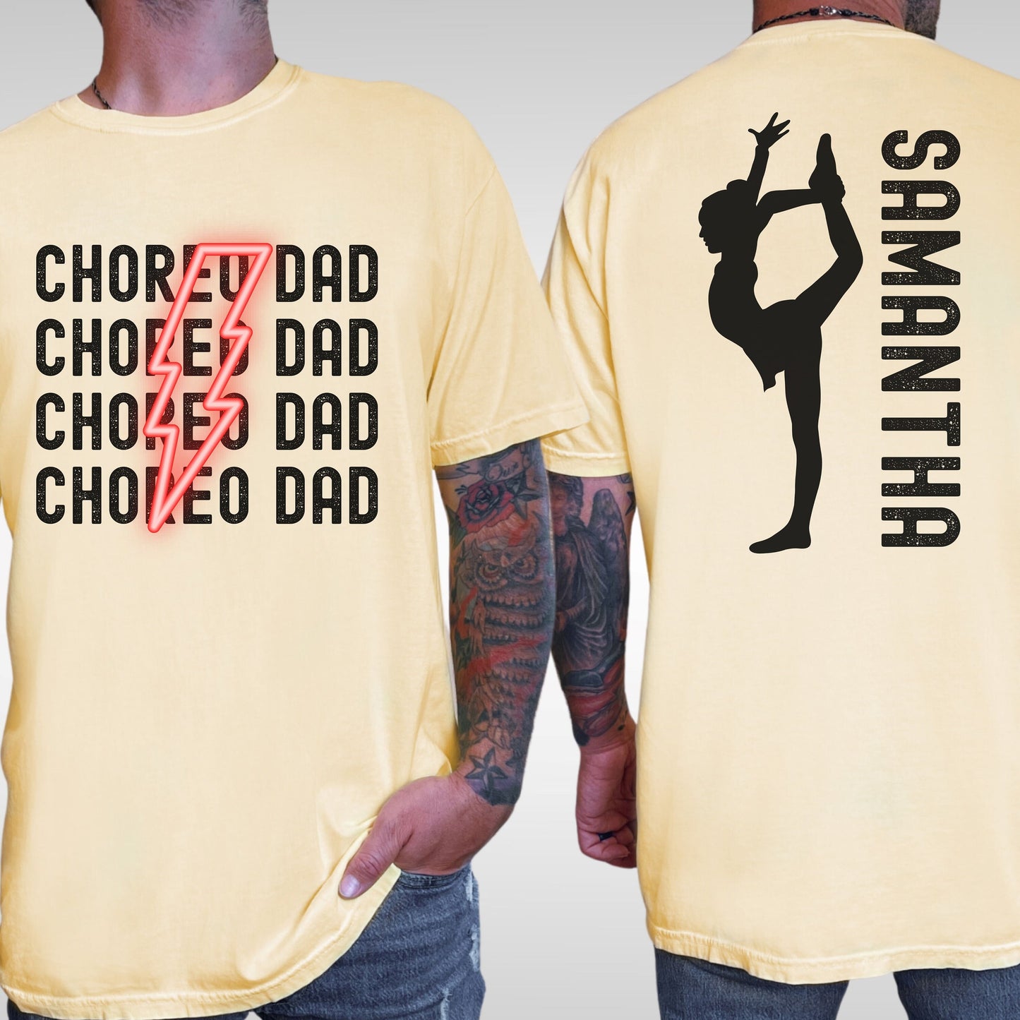 Custom Choreo Dad Comfort Colors Shirt