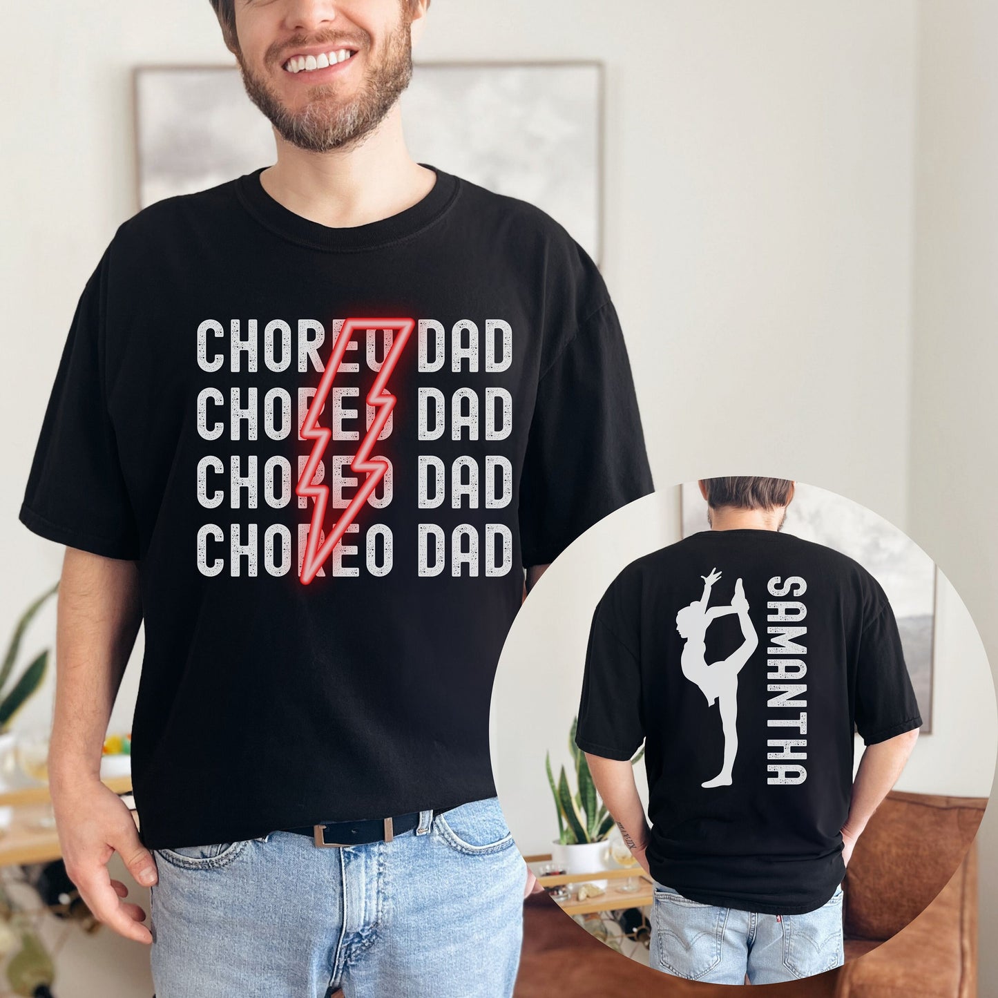 Custom Choreo Dad Comfort Colors Shirt