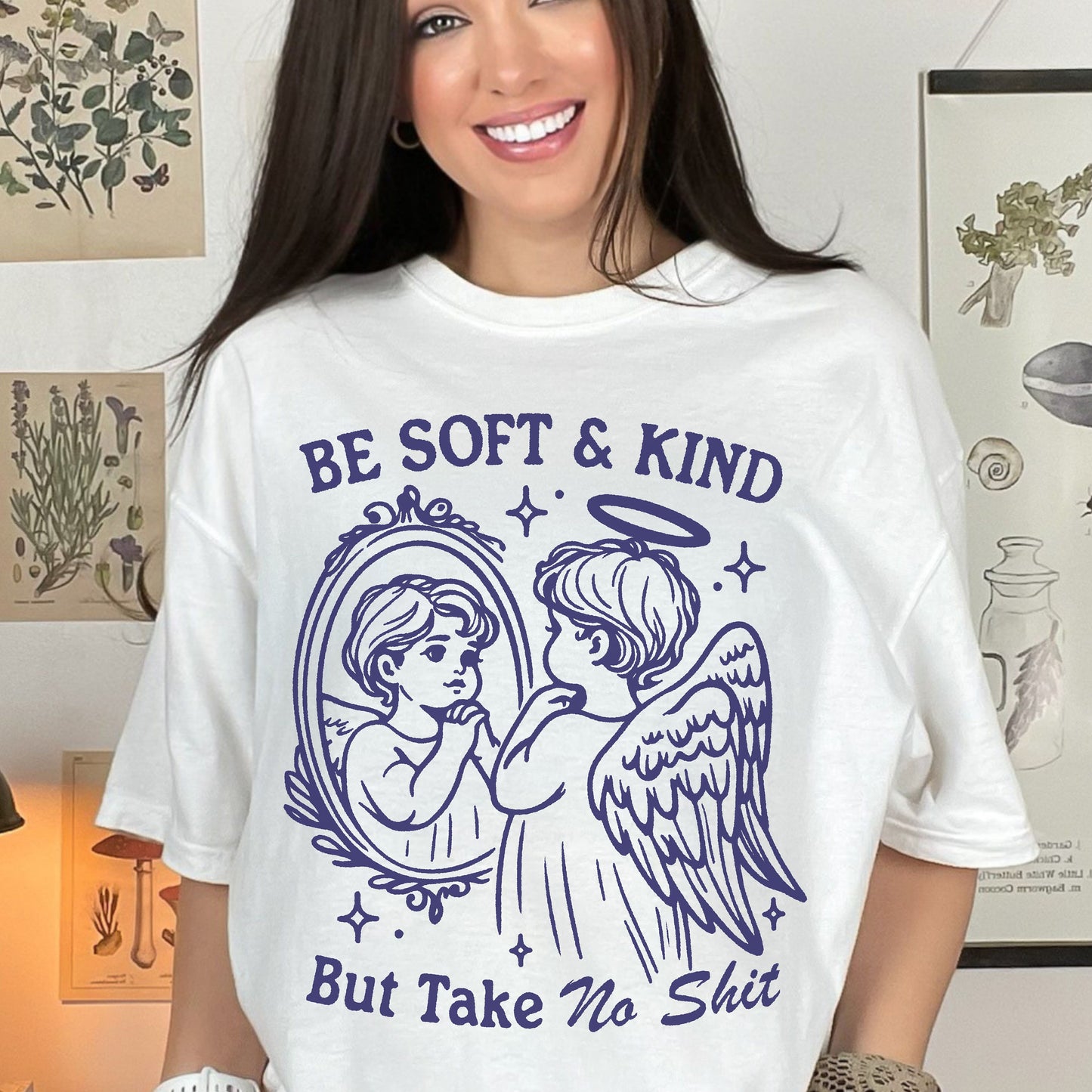 Funny Saying Sarcastic Be Soft But Kind Comfort Colors Shirt